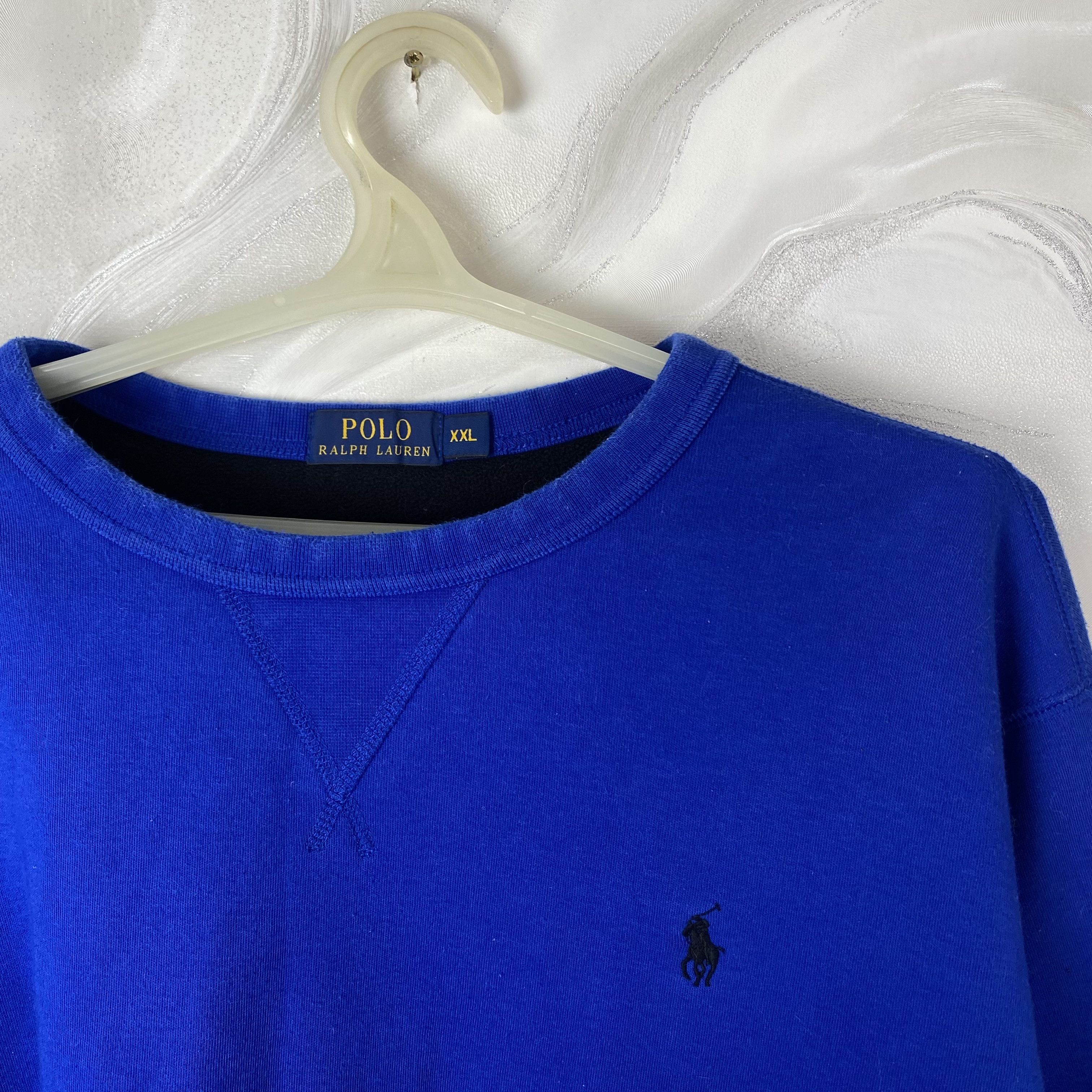 Polo Ralph Lauren Polo Ralph Lauren Royal Blue Lightweight Sweatshirt Size US XXL / EU 58 / 5 - 3 Thumbnail