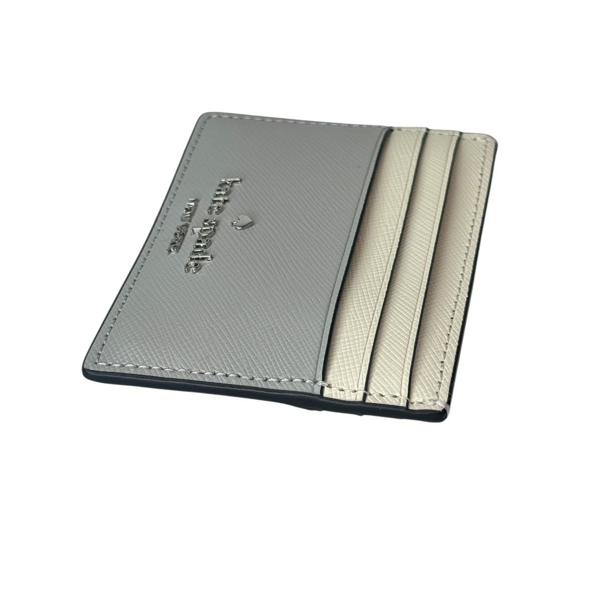 Kate Spade Kate Spade Madison Small Slim Card Holder Platinum Grey Size ONE SIZE - 2 Thumbnail