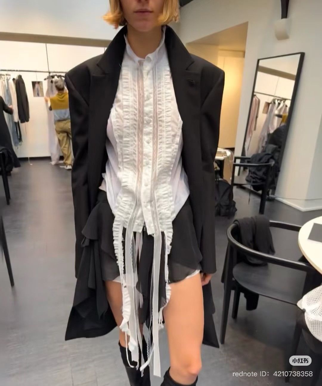 Ann Demeulemeester Ann Demeulemeester SS25 lace knit blouse Size M / US 6-8 / IT 42-44 - 1 Thumbnail
