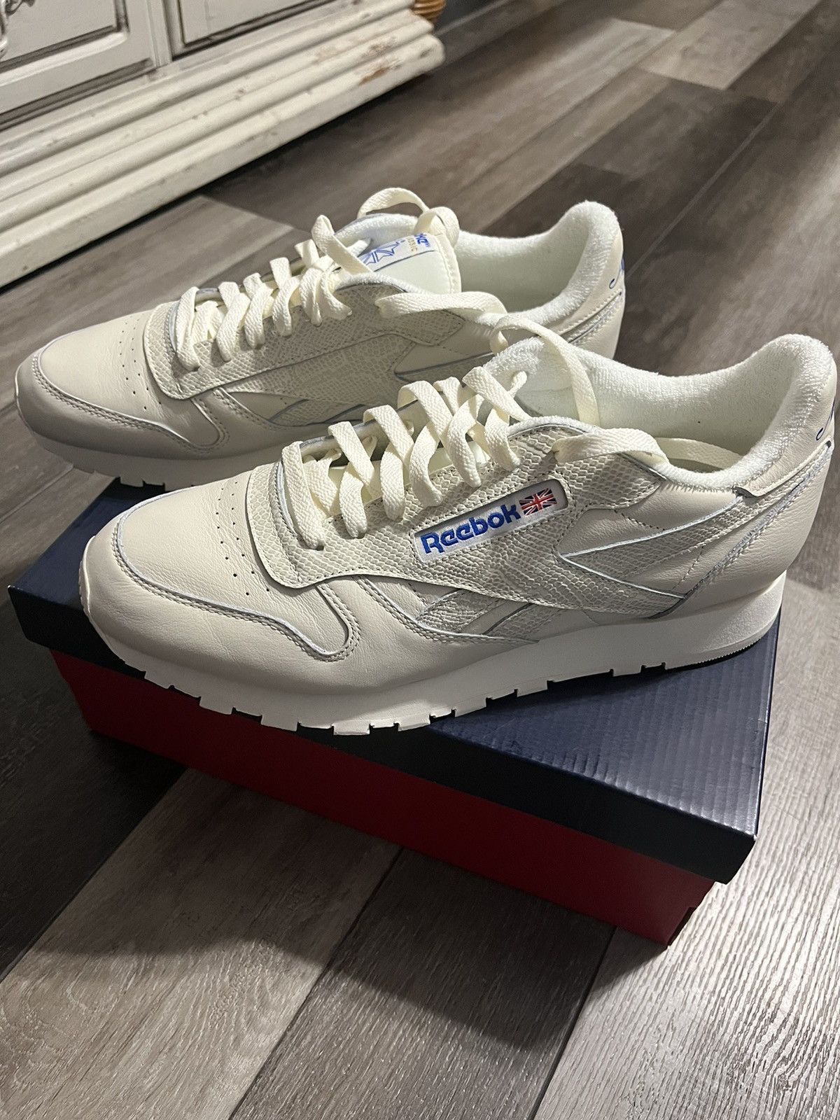 Reebok cheap snakeskin trainers