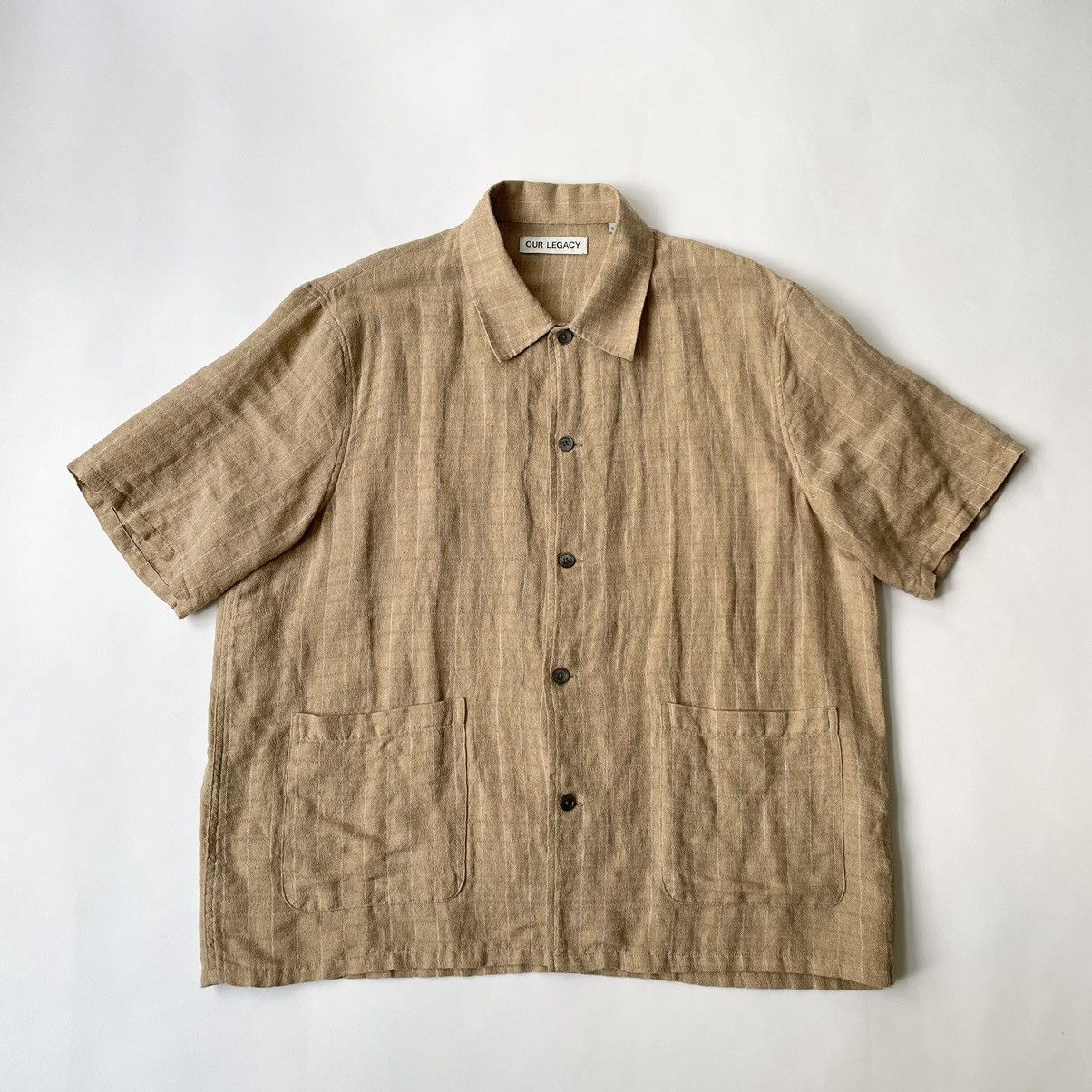 Our Legacy ‘Grid Check Linen’ Elder Shirt Size US S / EU 44-46 / 1 - 16 Thumbnail