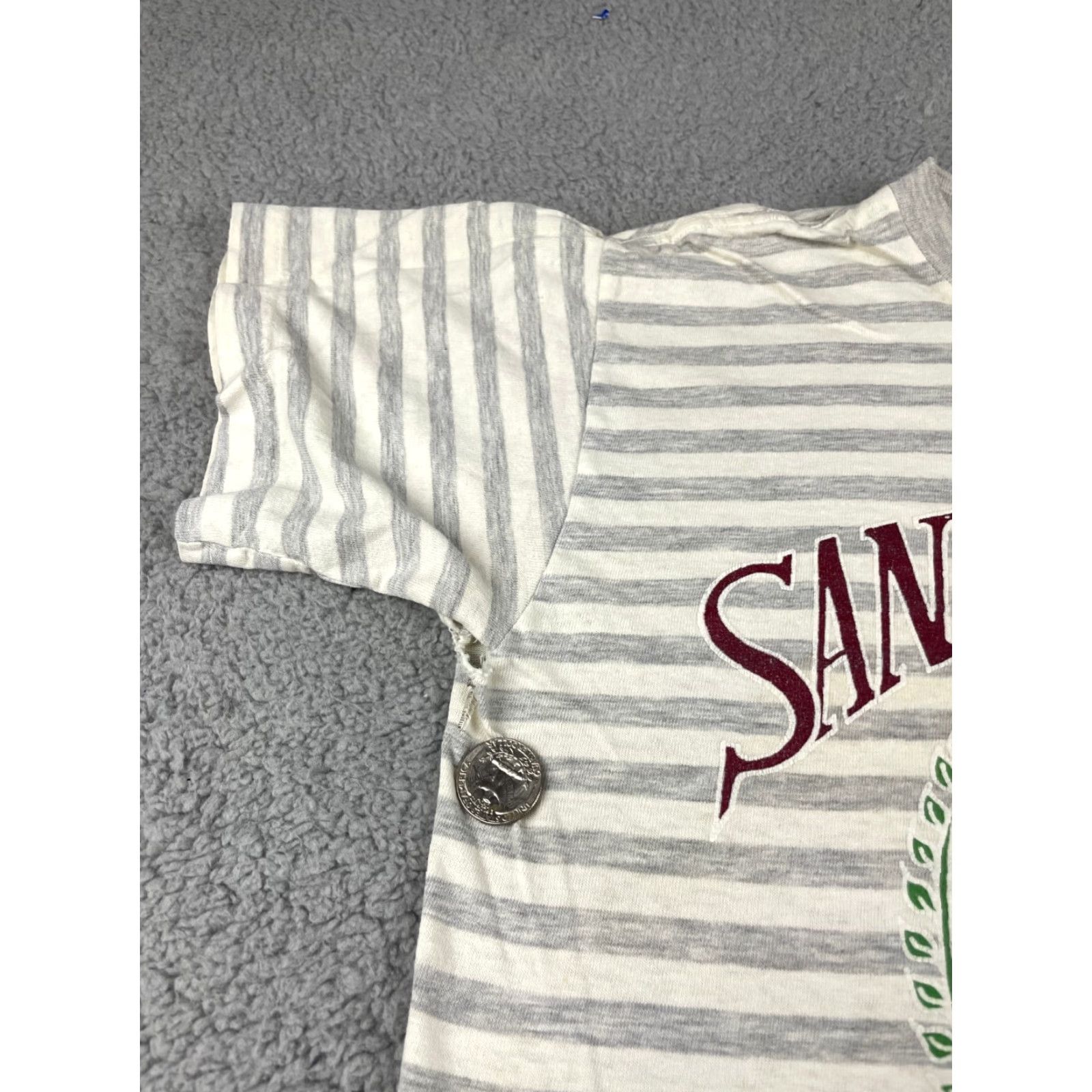 Vintage VINTAGE San Francisco Tshirt Men's Small Gray Striped California Graphic Tee 80s 90s SF Crew Neck Short Sleeve Vintage Shirt Size US S / EU 44-46 / 1 - 5 Thumbnail