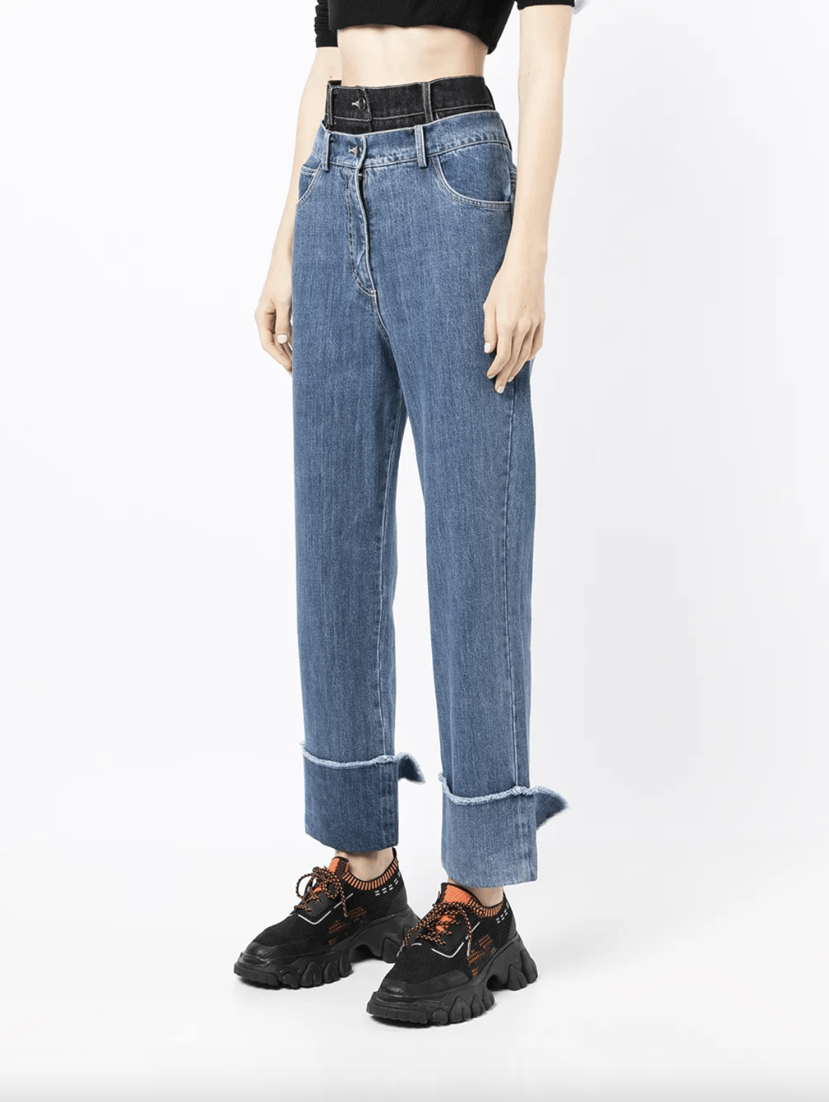 rokh Rokh washed double-layer jeans Size 26" / US 2 / IT 38 - 3 Thumbnail