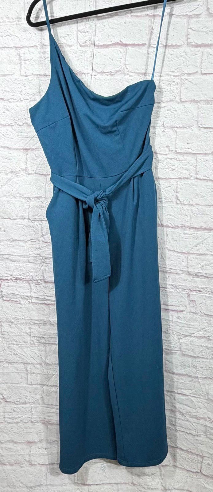 Other Blue Sleeveless Large Jumpsuit with Belt Size 36" / US 14 / IT 50 - 1 Thumbnail