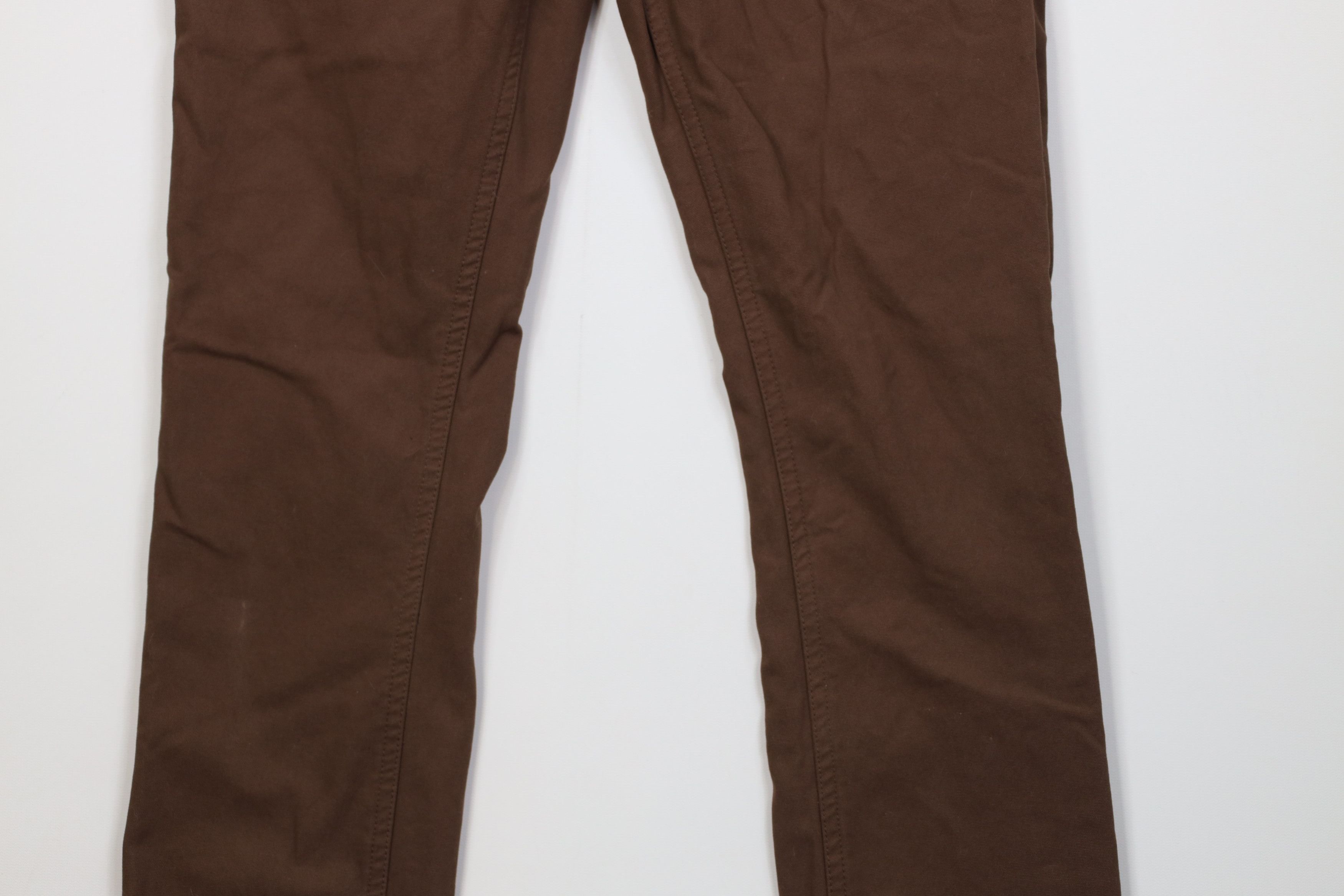 Vintage Jetty Mariner Flannel Lined Skinny Leg Canvas Pants Brown Size US 30 / EU 46 - 4 Thumbnail