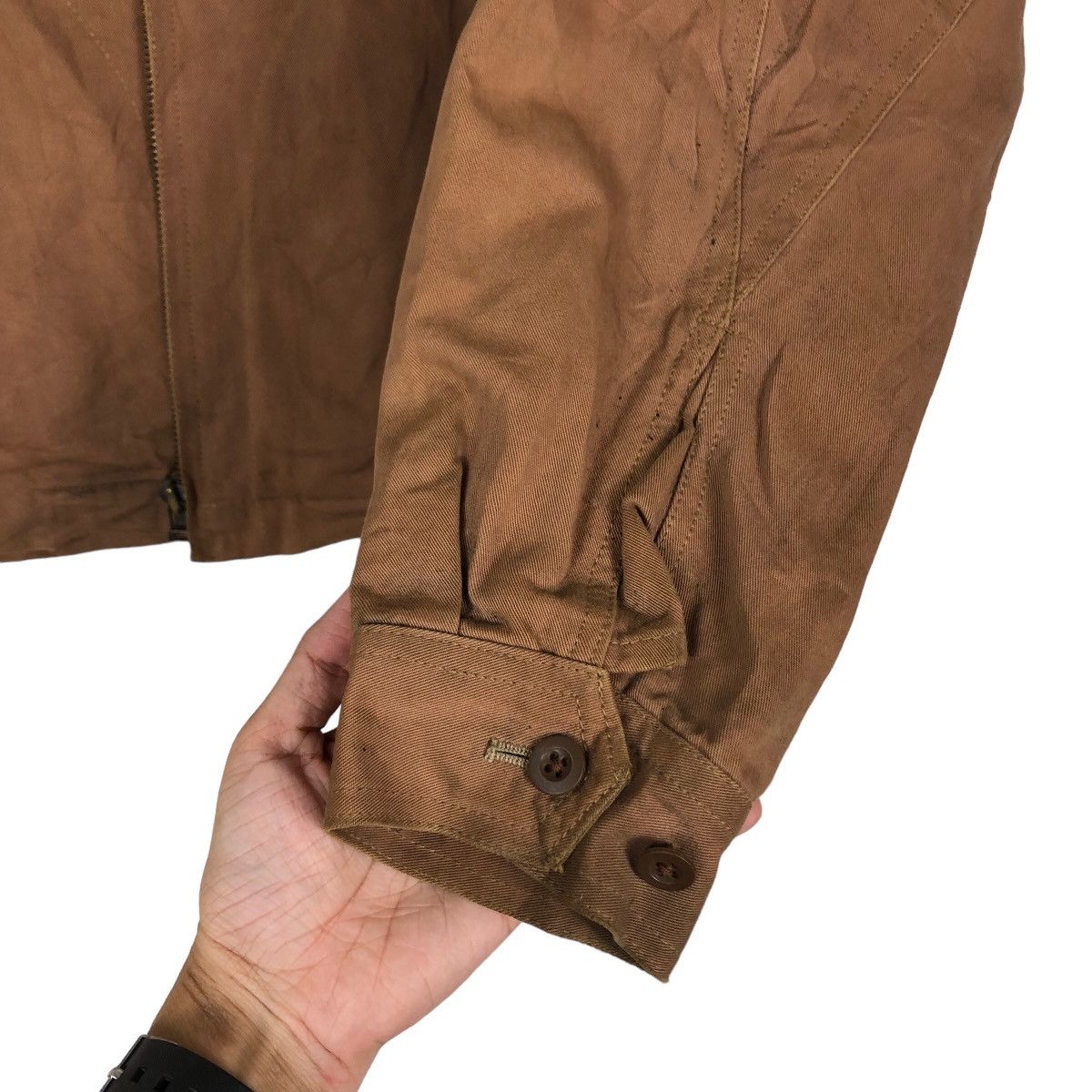 Japanese Brand 🔥Vintage Biker Chore Jacket Beams Japan Made Zipper Size US M / EU 48-50 / 2 - 15 Thumbnail