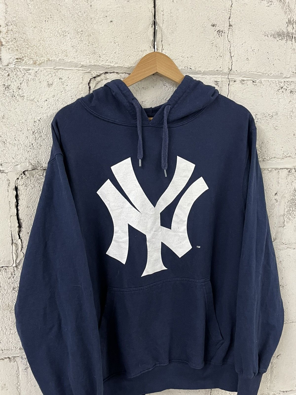 New York Yankees NY yankees big logo vintage hoodie streetwear hype sports Size US L / EU 52-54 / 3 - 4 Thumbnail