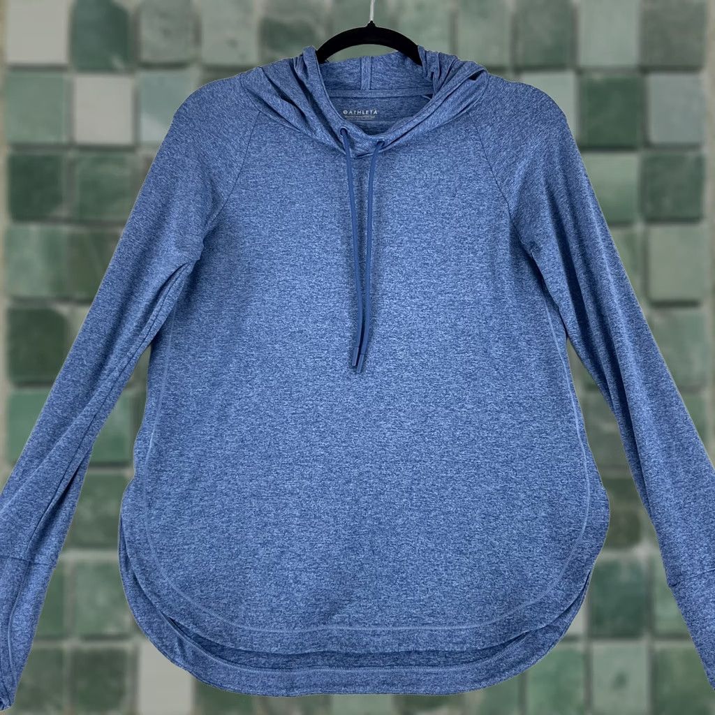 Athleta Athleta Uptempo Hoodie Sweatshirt Womens XS Blue Long Sleeve Hiking Outdoors Size XS / US 0-2 / IT 36-38 - 1 Thumbnail