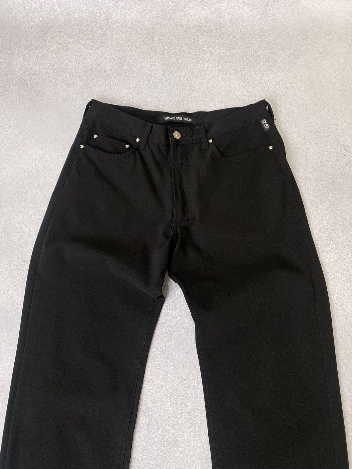 Versace Jeans Couture × Vintage Vintage Versace Jeans Couture Black Pants Size US 34 / EU 50 - 7 Thumbnail