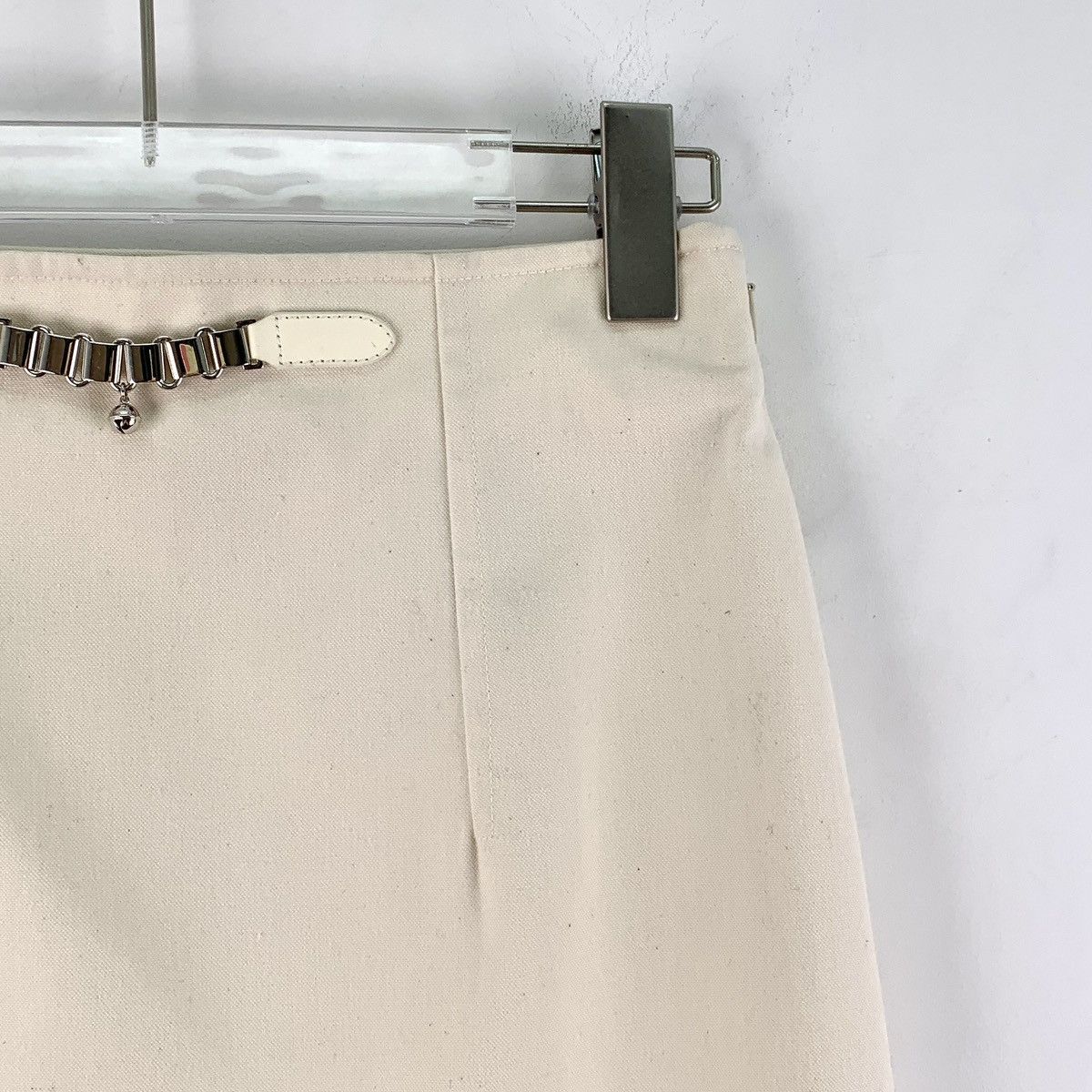 Hermes Hermes 22 Model Beige Cotton Casual Skirt K26WX Size 24" / US 00 / IT 34 - 4 Thumbnail