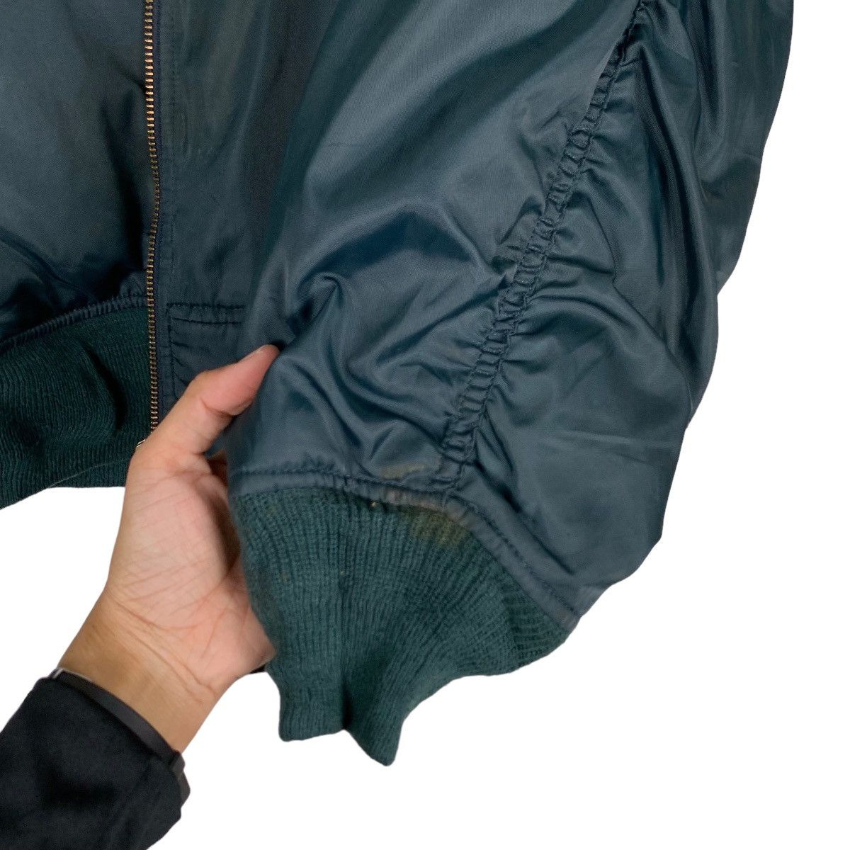 Vintage MACHOPE Air Force MA-1 Bomber Flight Jacket #0863-C39 Size US L / EU 52-54 / 3 - 13 Thumbnail