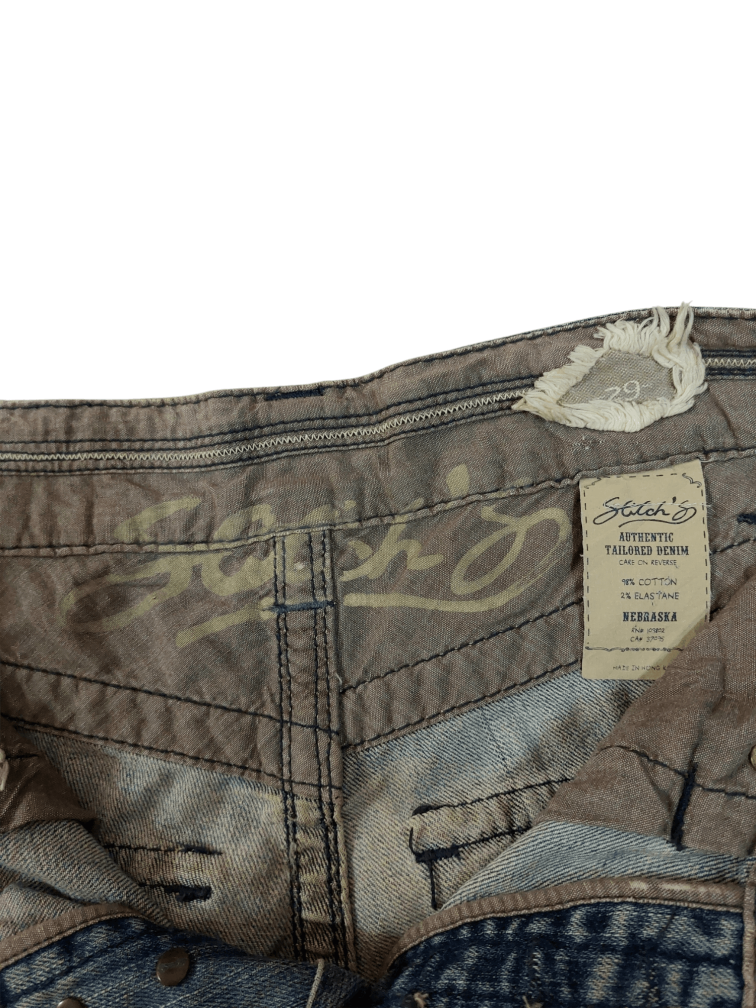 14th Addiction Stitch's Flare Distressed Denim Size US 29 - 20 Thumbnail