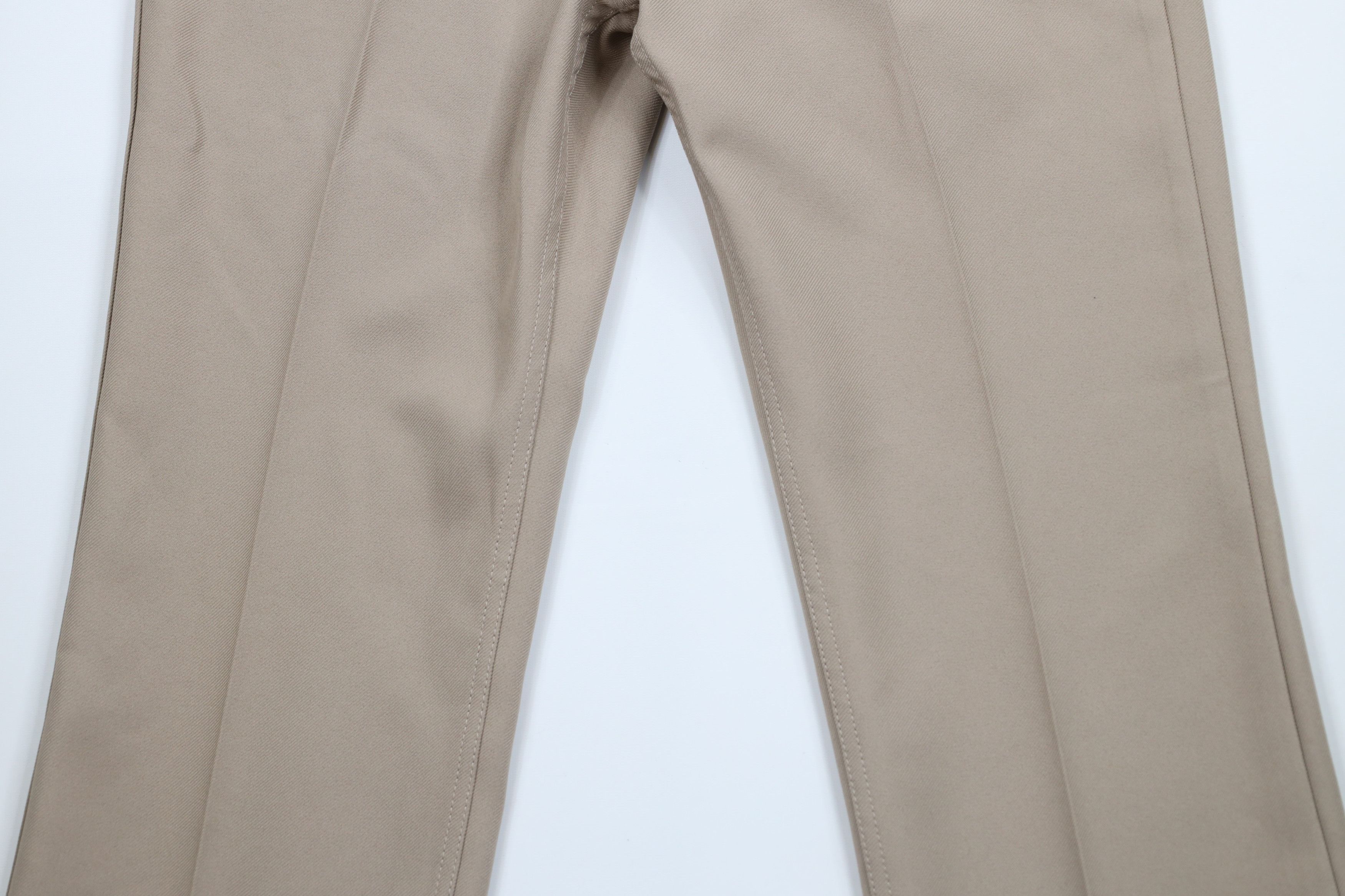 Vintage × Wrangler Vintage 90s Wrangler Knit Flared Wide Leg Chino Pants Tan Size US 42 / EU 58 - 3 Thumbnail