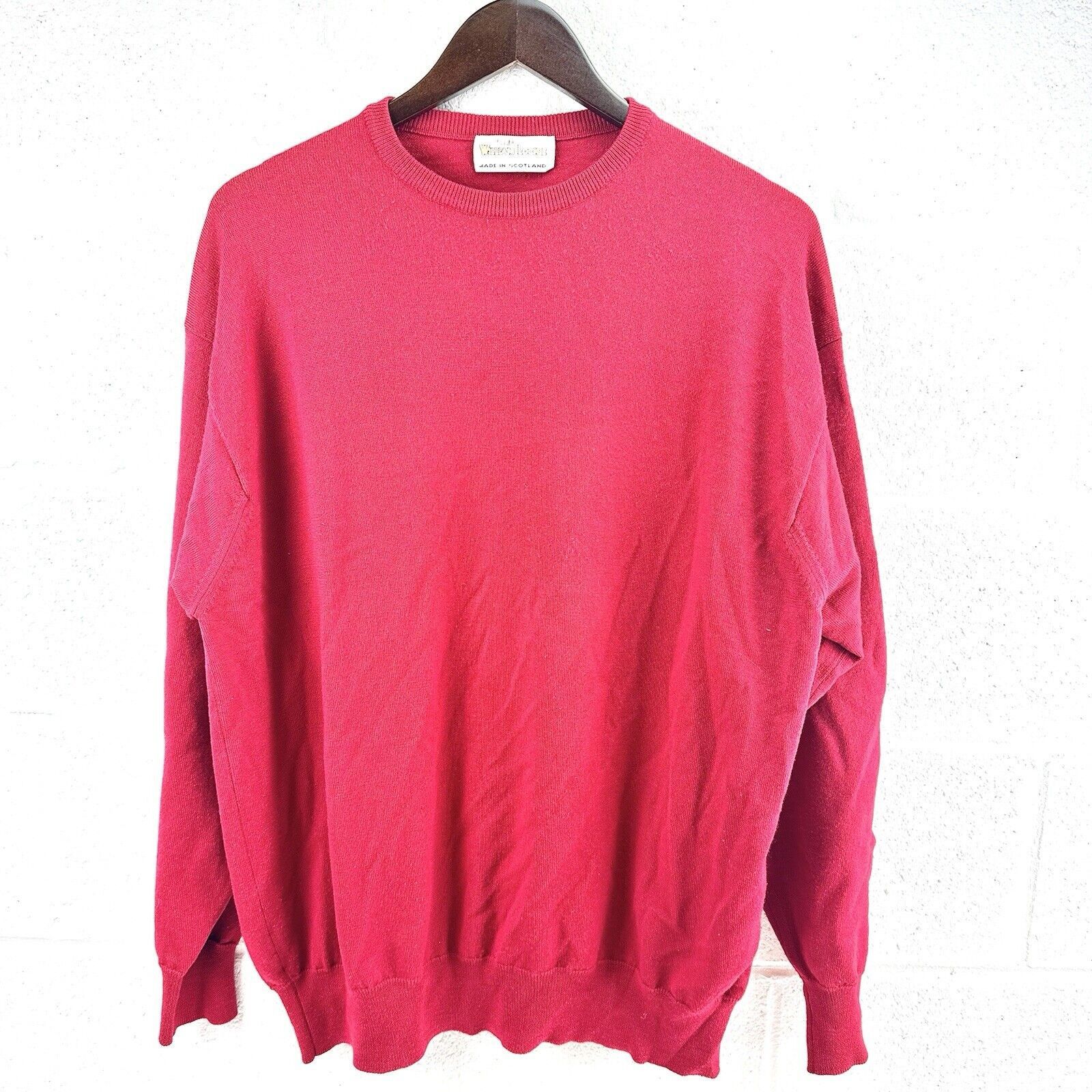 William Lockie Vintage William Lockie 100% Lambswool Sweater Men Sz XL Red Size US L / EU 52-54 / 3 - 1 Thumbnail