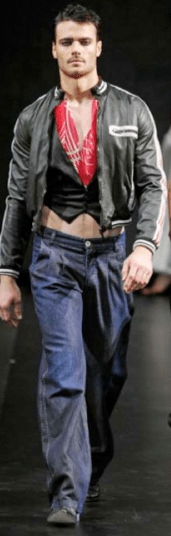 Emporio Armani × Vintage SS2007 Emporio Armani Black Multi Zips Racing Leather Jacket Size US M / EU 48-50 / 2 - 2 Thumbnail