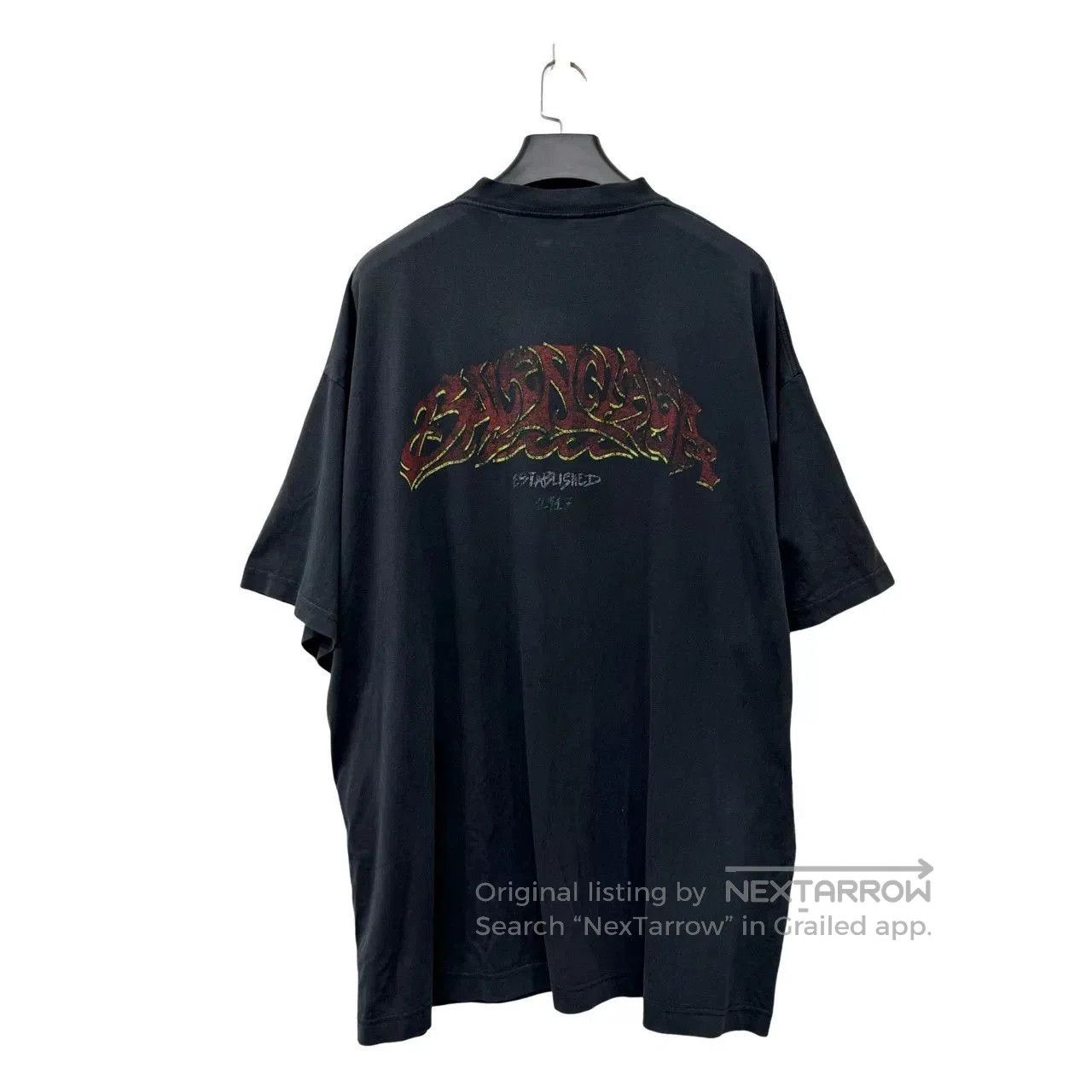 Balenciaga Balenciaga Flame Print Logo Short Sleeve. Size US XL / EU 56 / 4 - 2 Thumbnail