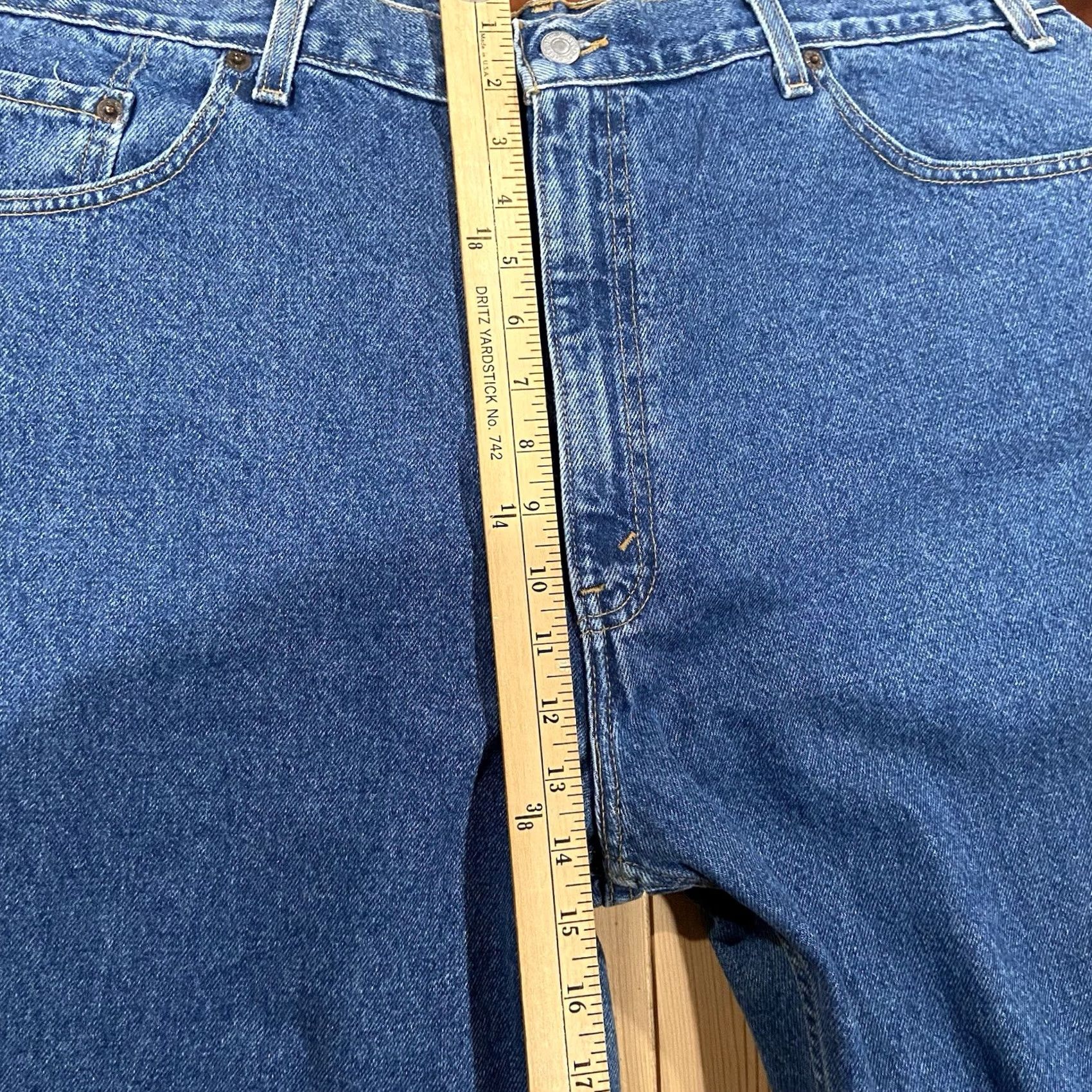 Levi's Levi's Jeans Mens 42x30 559 Relaxed Straight Denim Blue 5-Pocket Zip Cotton NWT Size US 42 / EU 58 - 3 Thumbnail