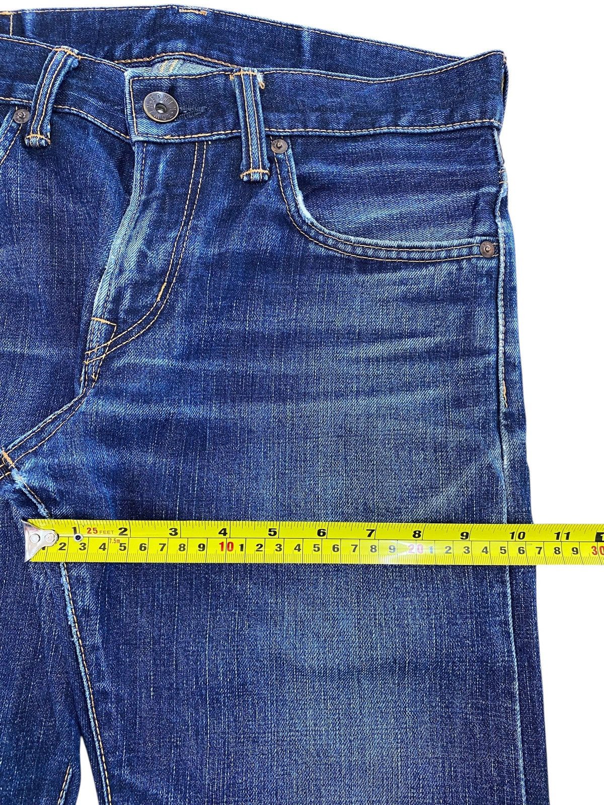 Edwin Edwin X Selvage Blue Wash Whiskered Style Loose Jeans Size US 31 - 8 Thumbnail
