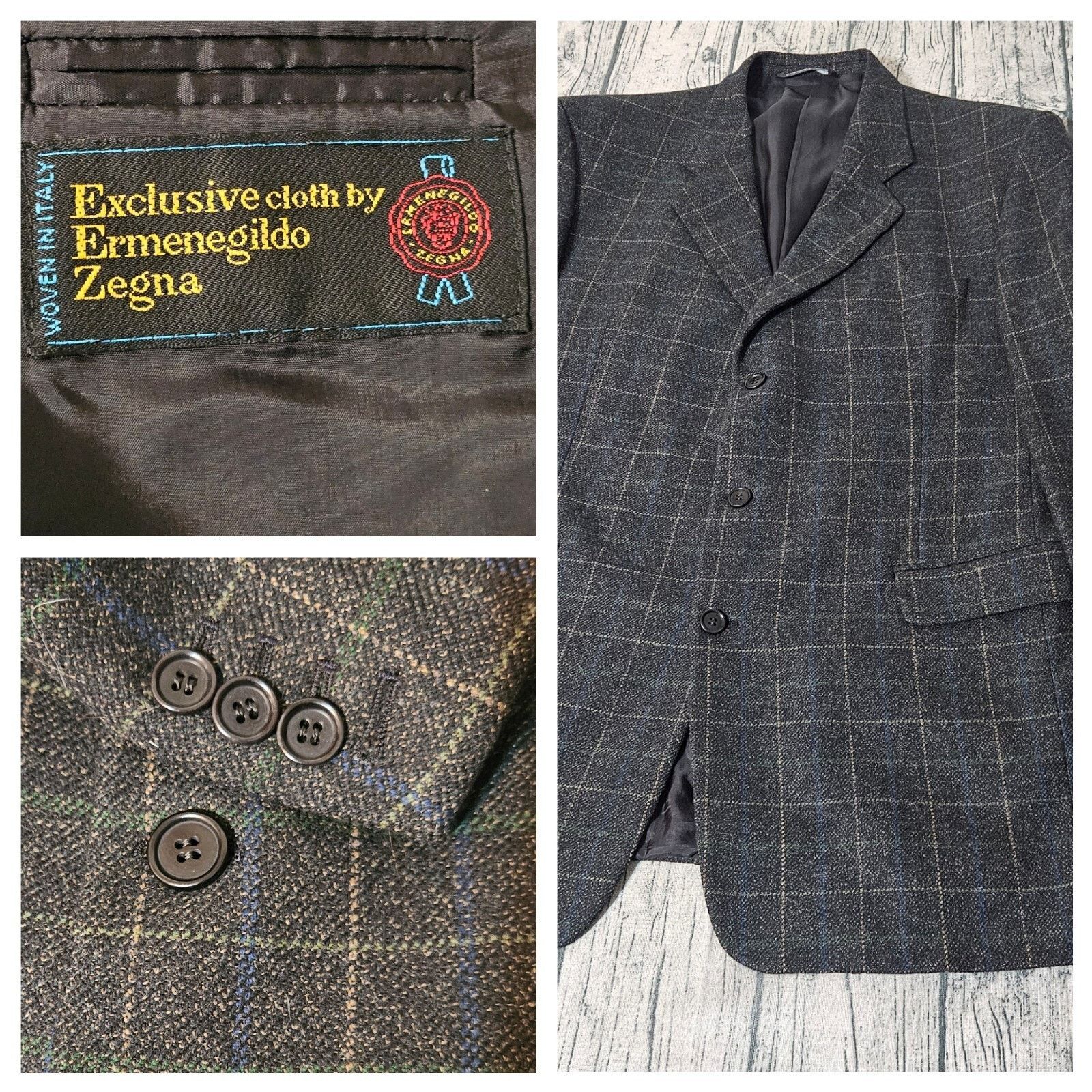 Ermenegildo Zegna Ermenegildo Zegna CASHMERE 44L WOOL 90s men's Blazer Size 44L - 1 Thumbnail