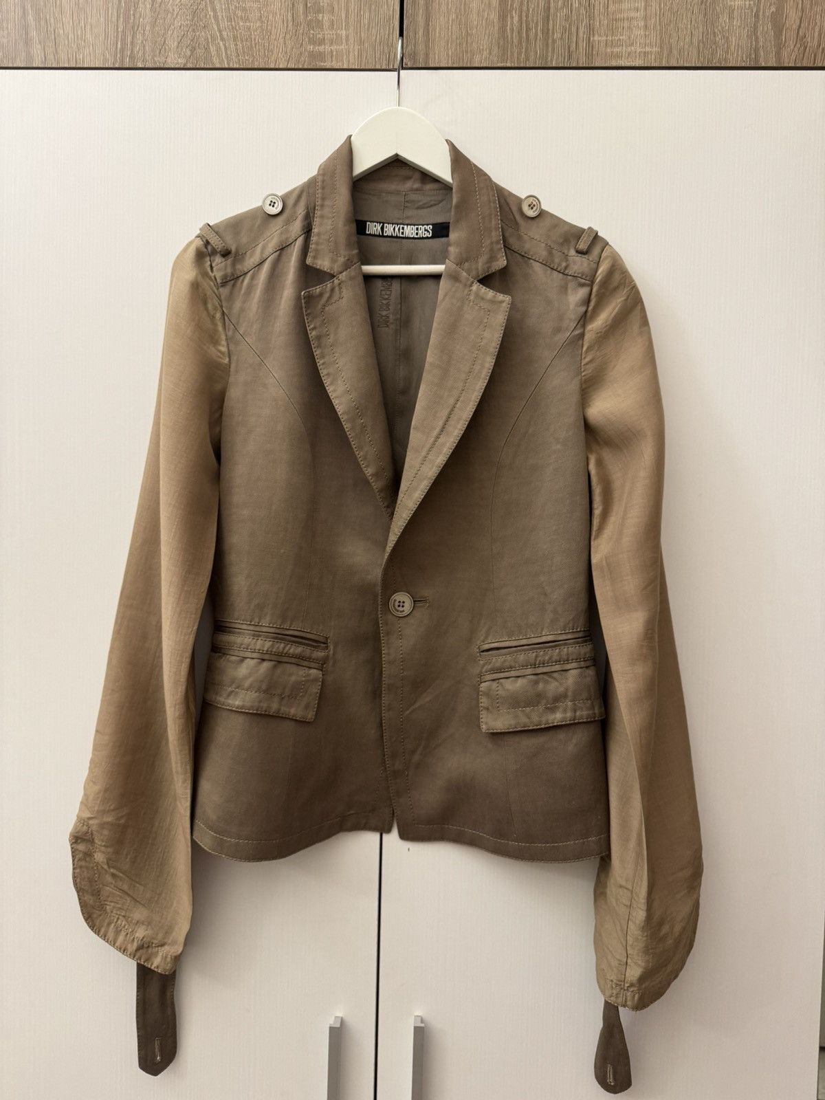 Dirk Bikkembergs Dirk Bikkembergs Ruffled Sleeve Blazer Archive Jacket Size M / US 6-8 / IT 42-44 - 2 Thumbnail