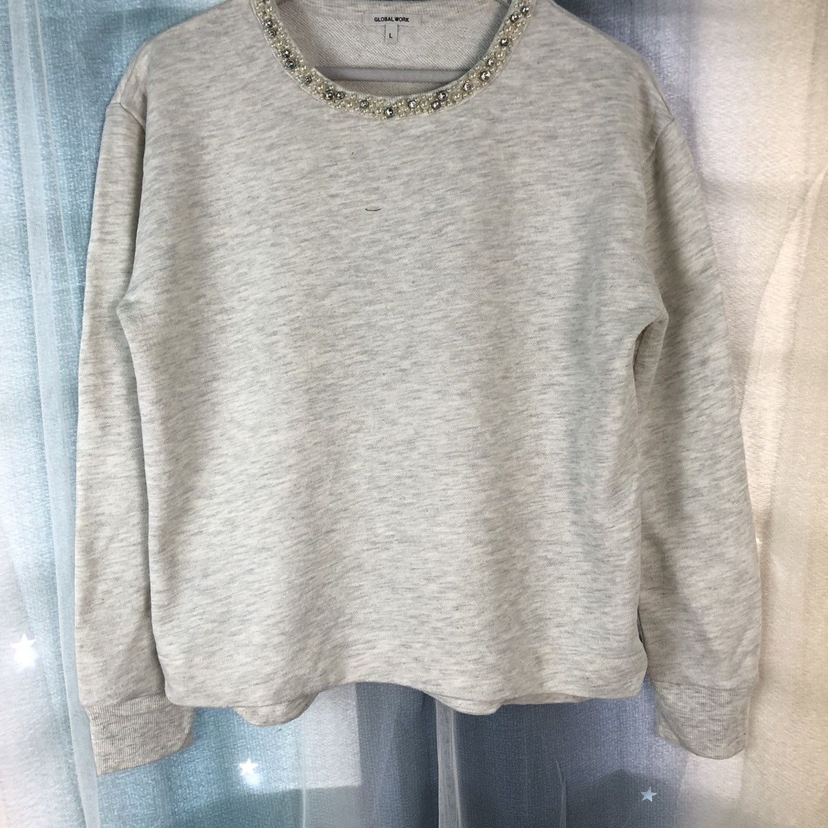 Global Work × Japanese Brand Global Work Grey Sweatshirt #921 Size L / US 10 / IT 46 - 3 Thumbnail