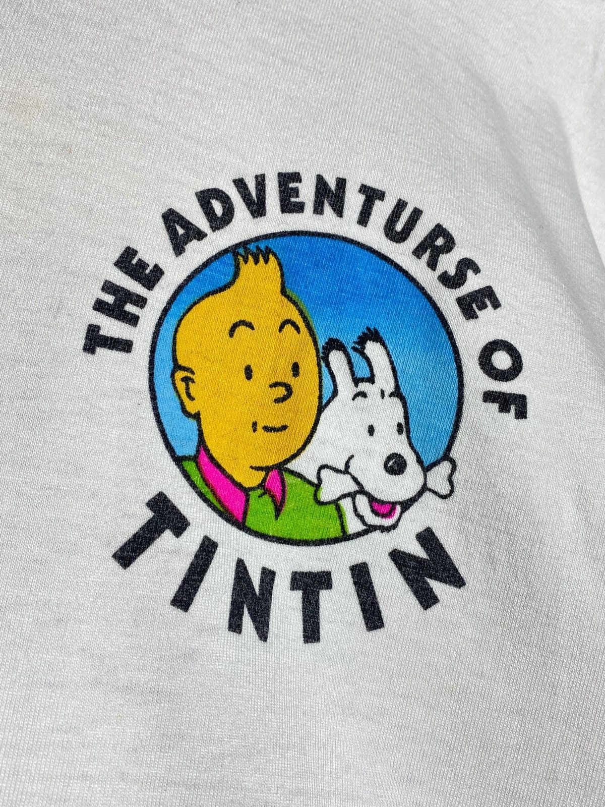 Cartoon Network 🔥 90s TINTIN RED RACKHAM TREASURE TEE SUBMARINE DEEP SEA Size US L / EU 52-54 / 3 - 7 Thumbnail