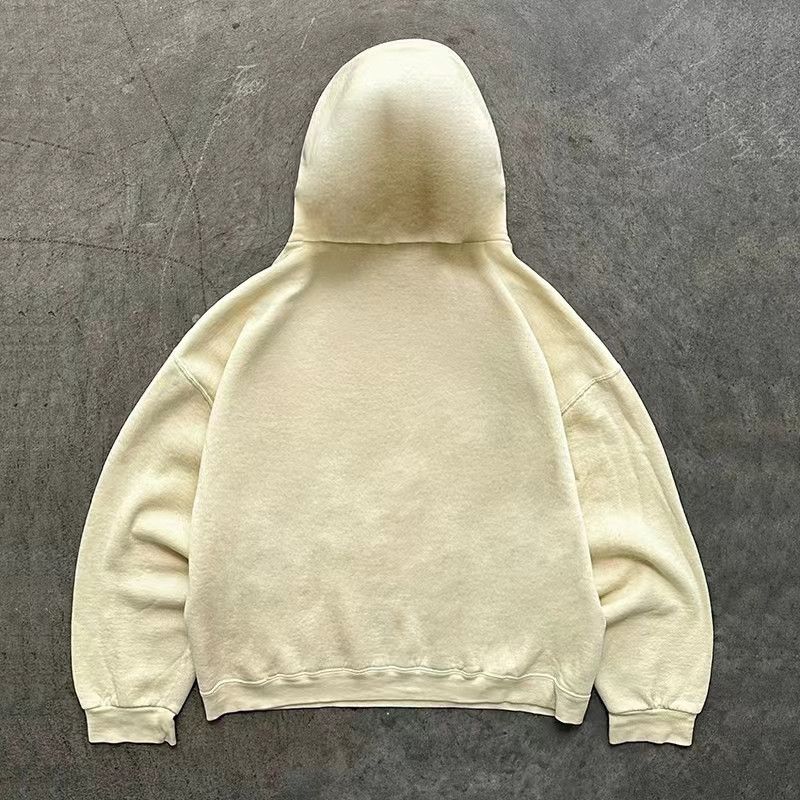 Japanese Brand × Vintage Washed vintage apricot cat print oversized hoodie Size US L / EU 52-54 / 3 - 2 Thumbnail