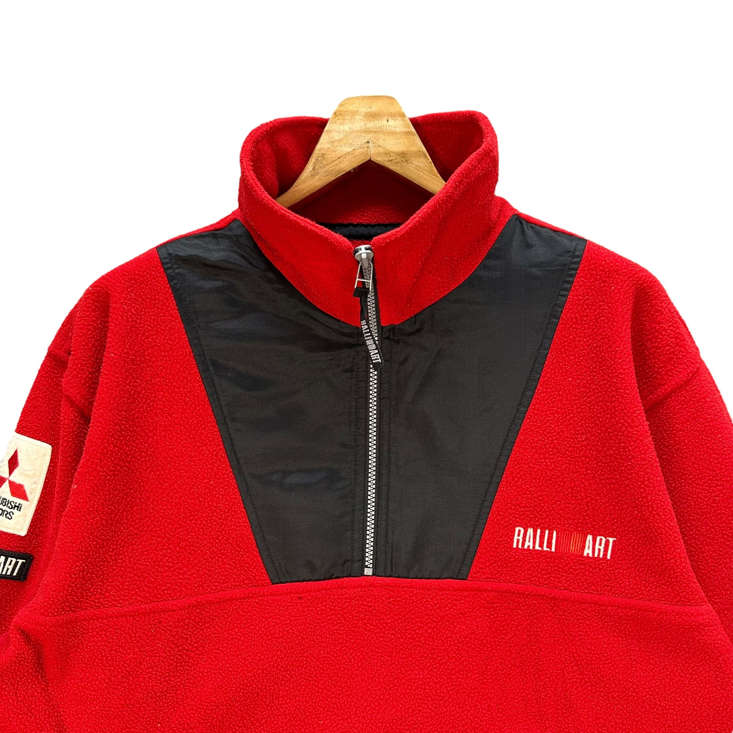 Japanese Brand MITSUBISHI RALLI ART Half Zip Pullover Fleece #A45-1039 Size US M / EU 48-50 / 2 - 2 Thumbnail