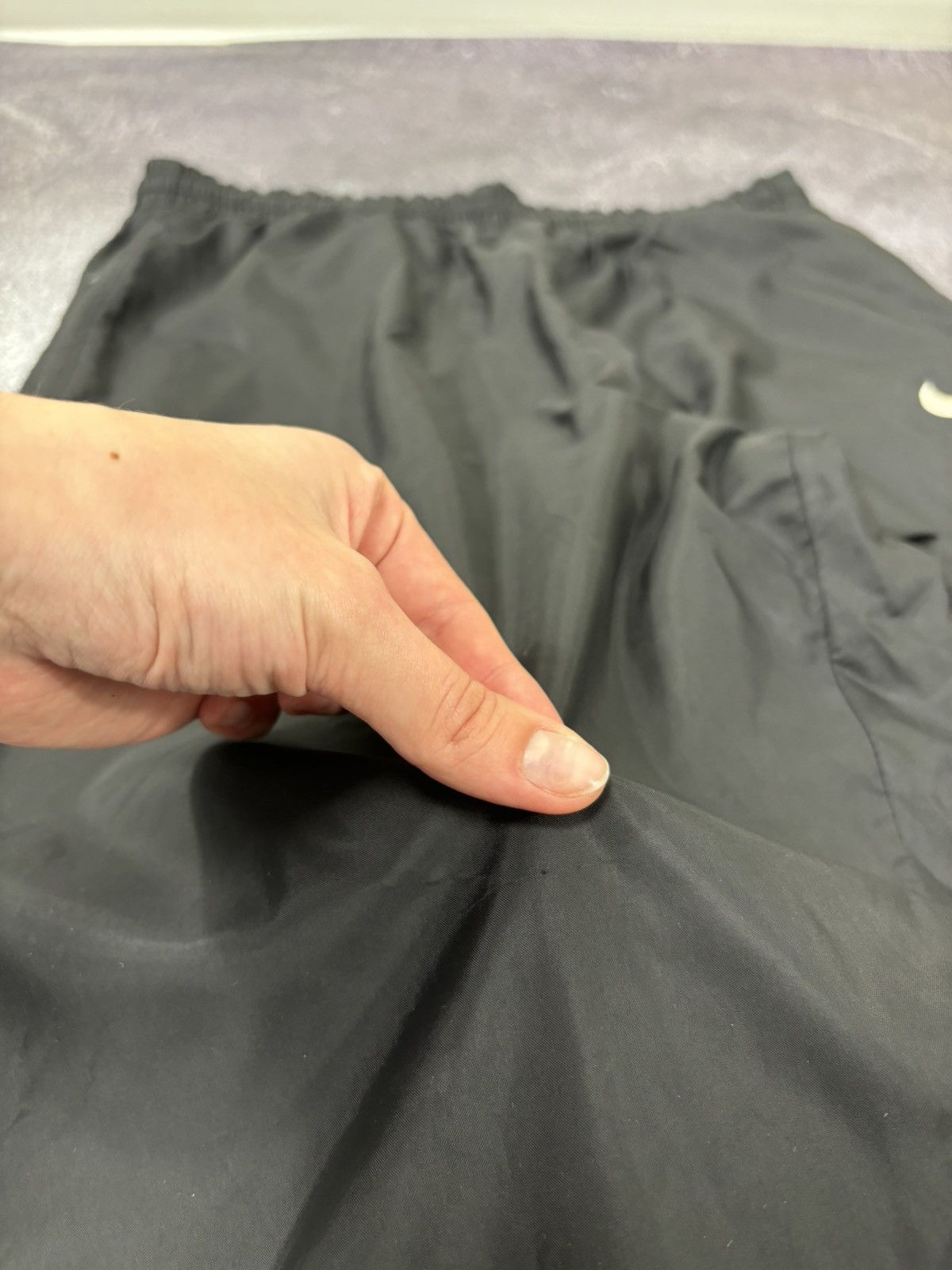 Nike Vintage 90s Nike Y2K Double Swoosh Hype Nylon Track Pants Size US 32 / EU 48 - 7 Thumbnail