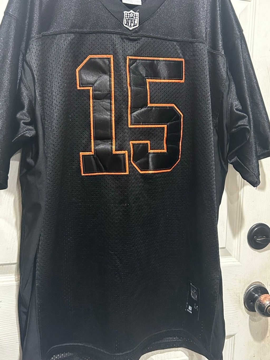 Reebok Men's Reebok Black & Orange Tebow #15 NFL Jersey Size 54 Size US M / EU 48-50 / 2 - 2 Thumbnail