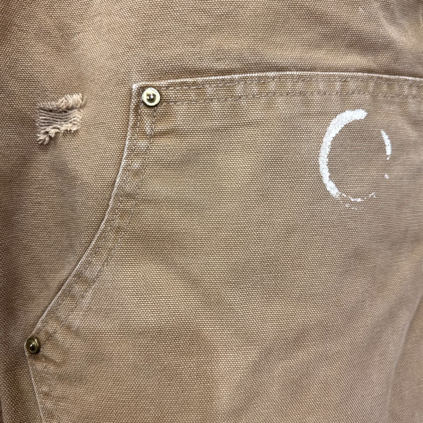 Carhartt VINTAGE Carhartt Carpenter Work Pants Mens 34x34 Canvas Brown 90s Retro Workwear Size US 34 / EU 50 - 5 Thumbnail