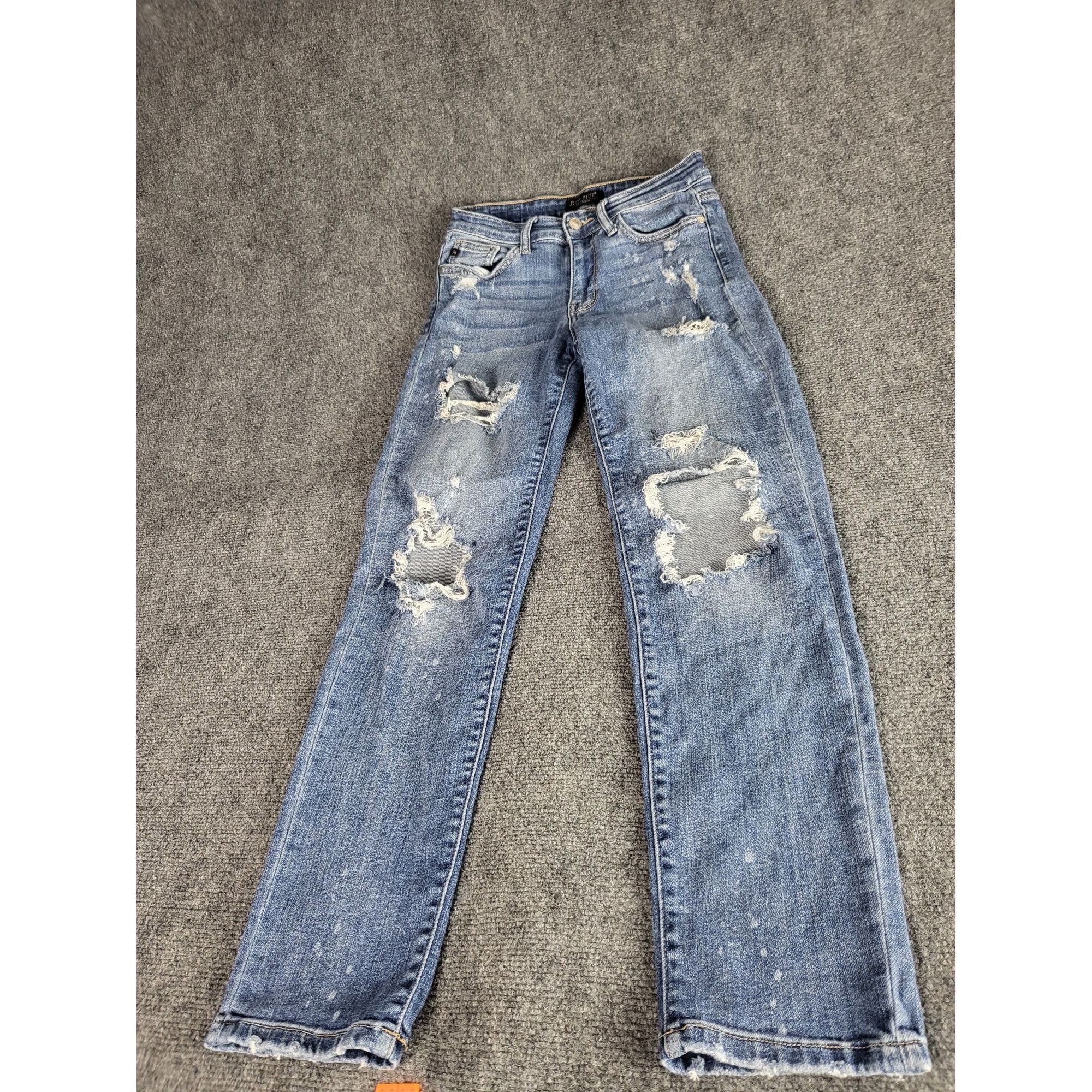 Judy Blue Judy Blue Los Angeles Jeans Women Sz 1/25 Boyfriend Fit Dist Size 25" / US 0 / IT 36 - 1 Thumbnail