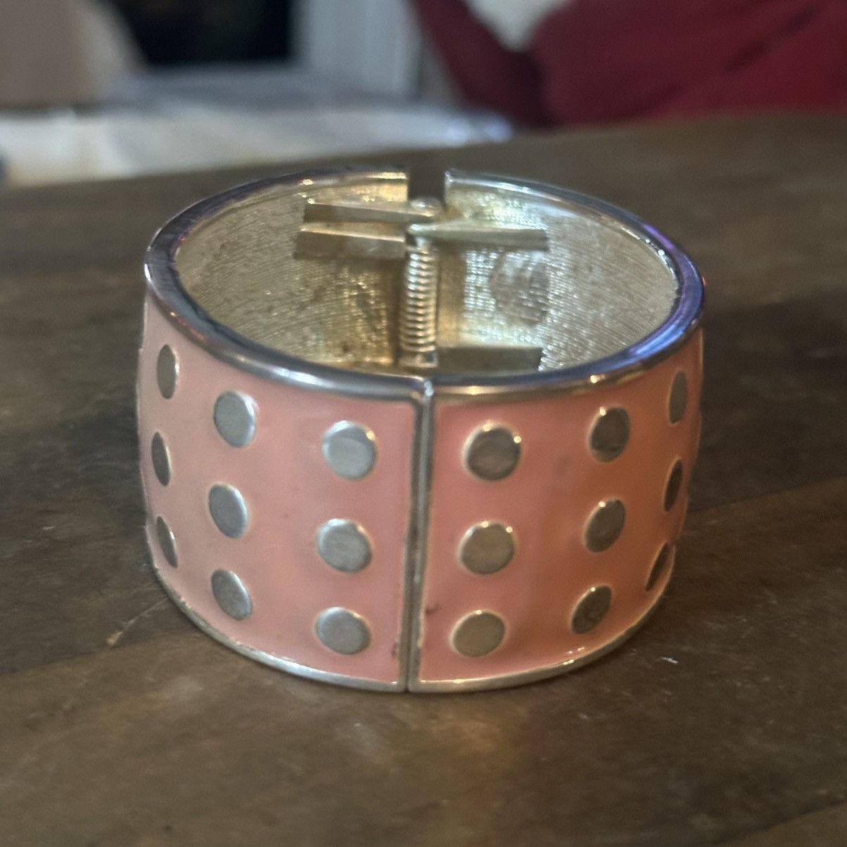 Other Enamel polka dot hinged bangle bracelet Size ONE SIZE - 7 Thumbnail