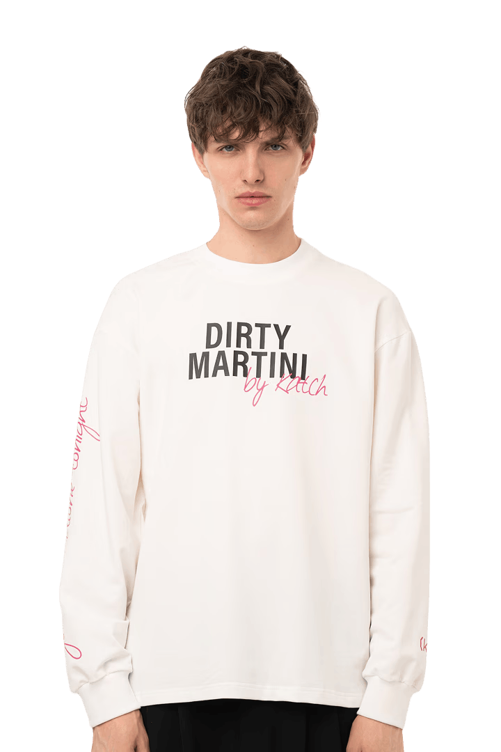 Other katch Dirty Martini Cuffed Long Sleeve Tee - Cream Size US XL / EU 56 / 4 - 1 Thumbnail