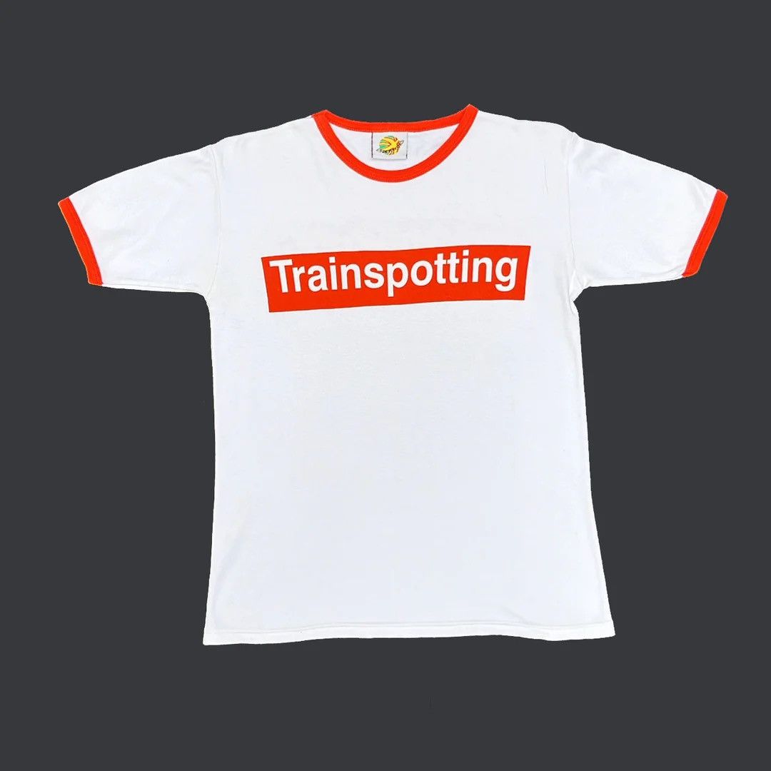 Vintage Trainspotting 1996 96 90s Vintage Logo Movie Ringer T-Shirt Size M / US 6-8 / IT 42-44 - 1 Thumbnail
