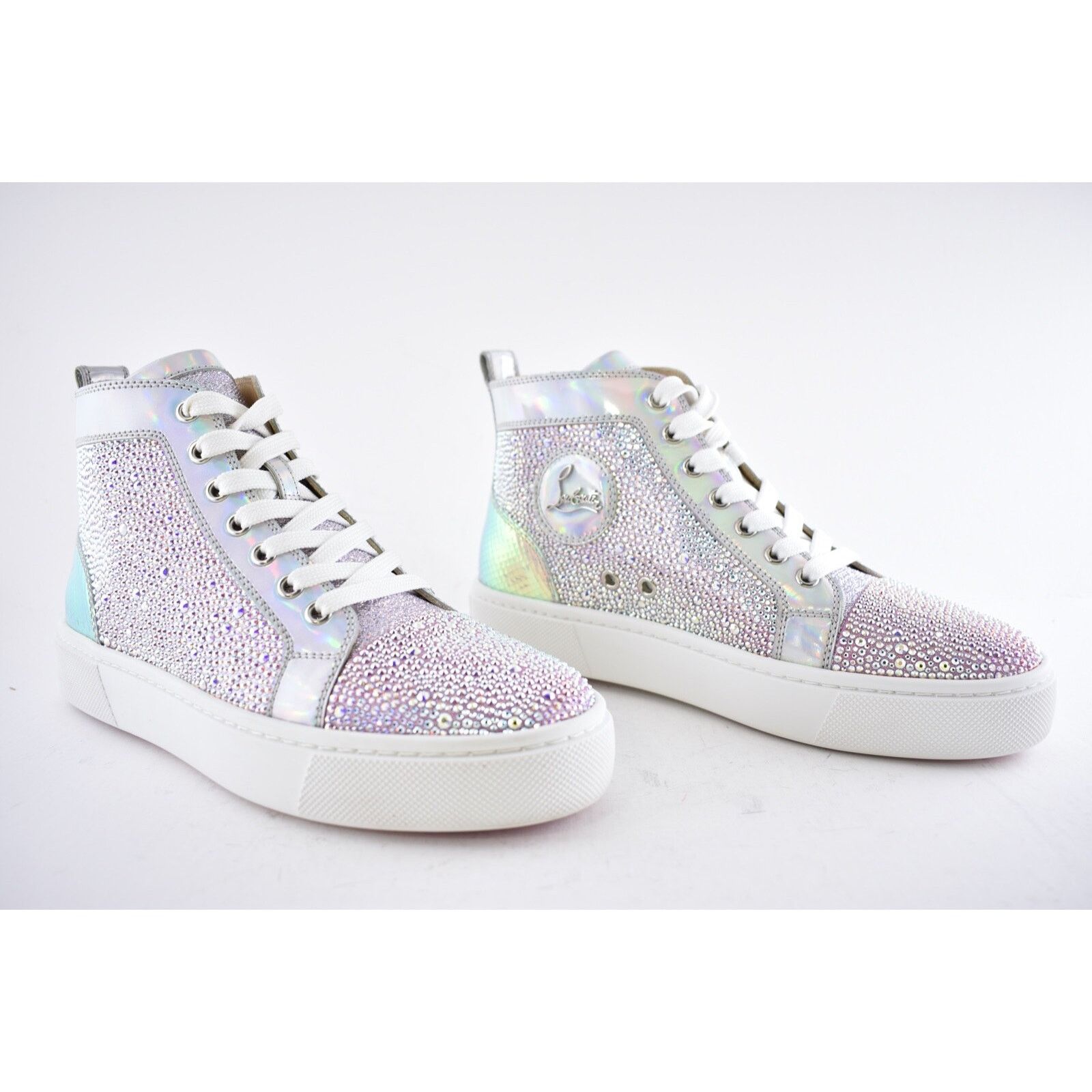Christian Louboutin Super Louis Strass Flat SD AB Crystal High Top Sneaker 36 Size US 6 / IT 36 - 5 Thumbnail