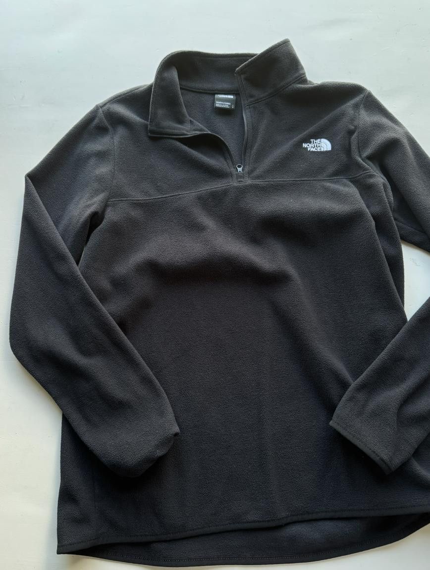 The North Face Womens black 1/4 zip L Size L / US 10 / IT 46 - 1 Thumbnail