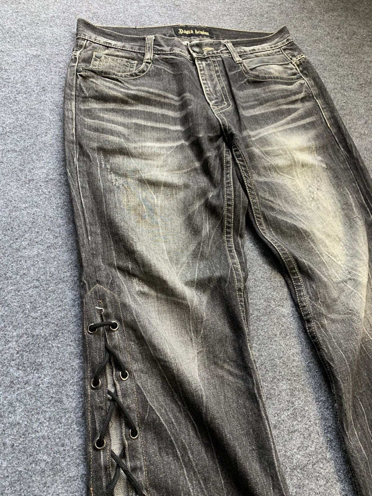 Japanese Brand Lace up pasta denim pant vkei style japanese brand Size US 36 / EU 52 - 7 Thumbnail