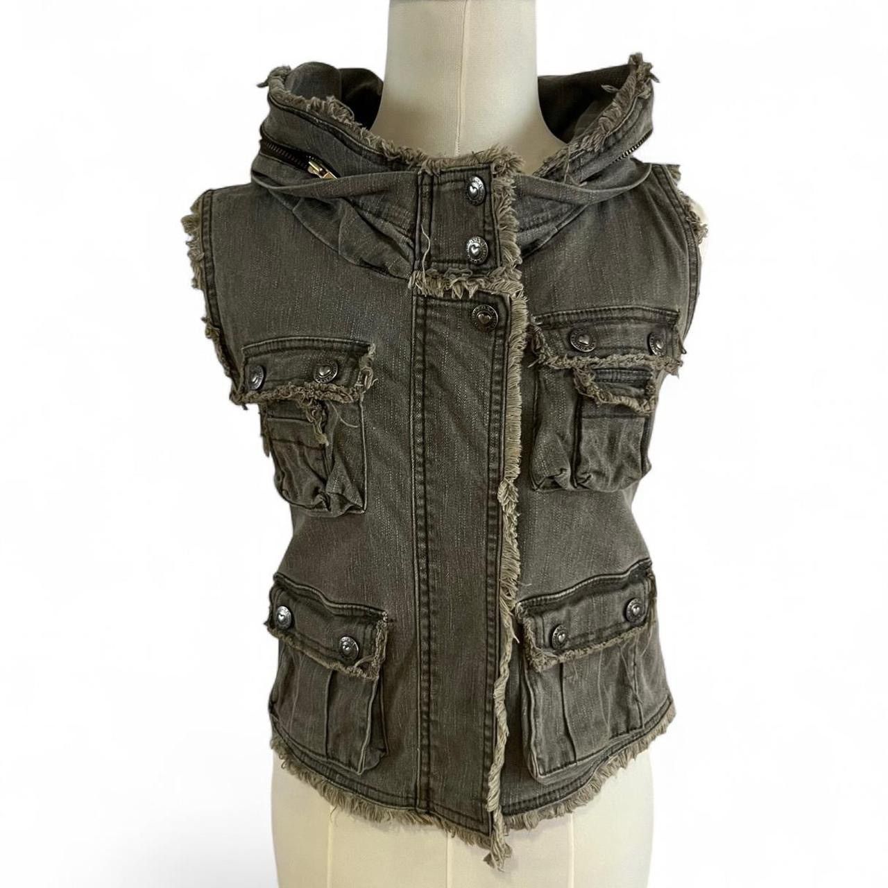Japanese Brand Gyaru y2k distressed denim vest Size S / US 4 / IT 40 - 1 Thumbnail
