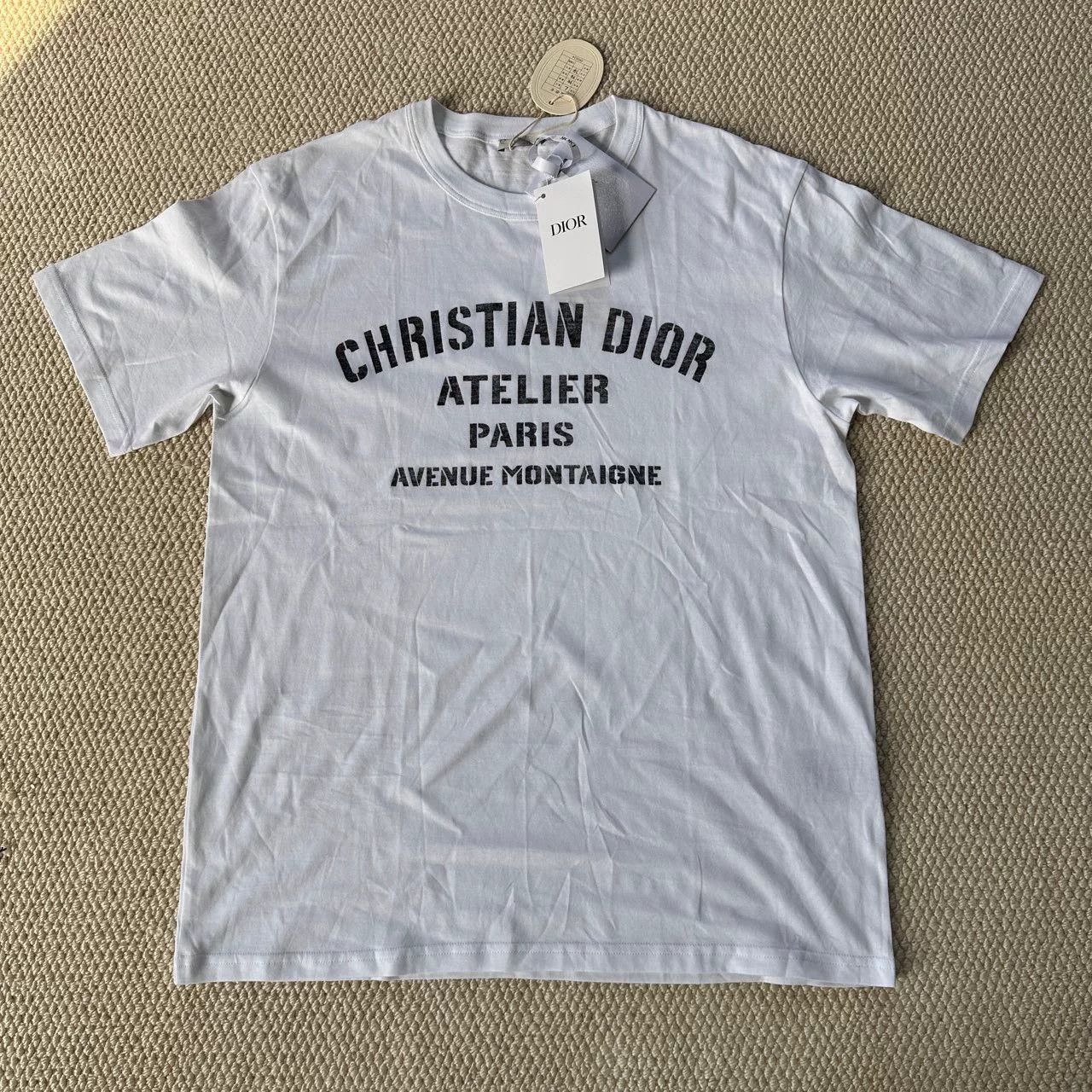 Dior Dior Letter Print Crewneck Short Sleeve T-Shirt L Size US L / EU 52-54 / 3 - 1 Thumbnail