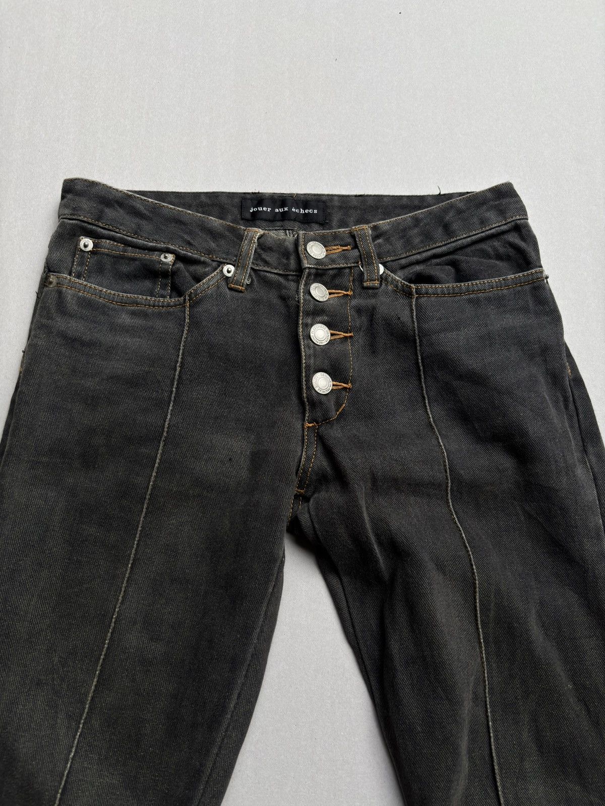 Japanese Brand JOVER lace up flare jeans Size US 28 / EU 44 - 2 Thumbnail
