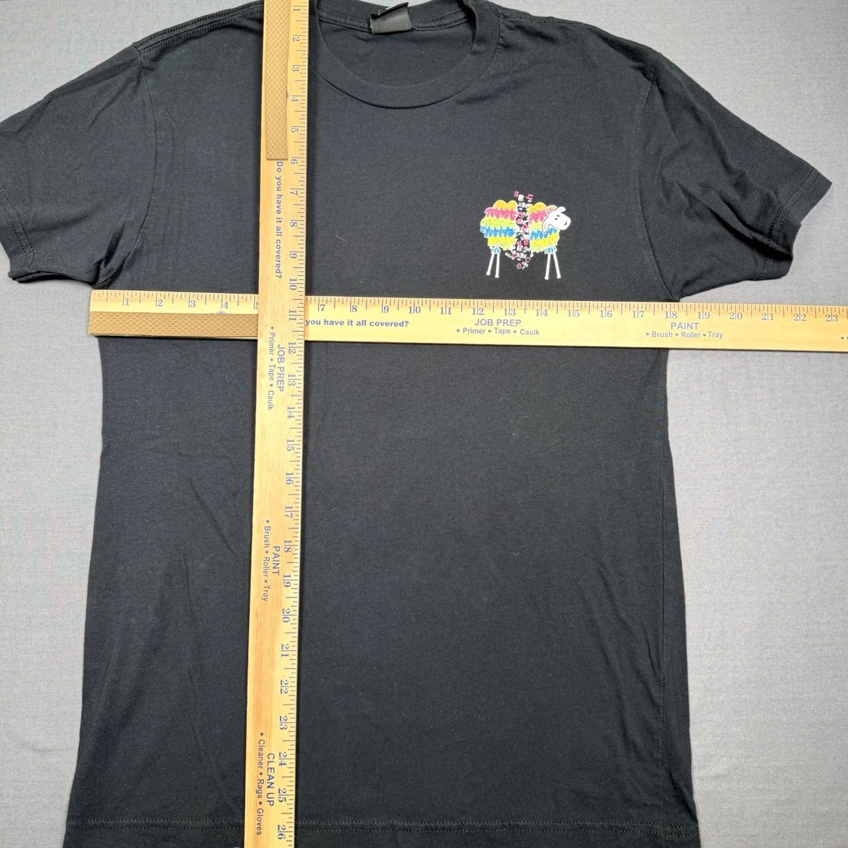 Logo 7 SheepeyRace Shirt Mens S Black Men Graphic Tee Crew Neck Sheep Logo Size US S / EU 44-46 / 1 - 7 Thumbnail