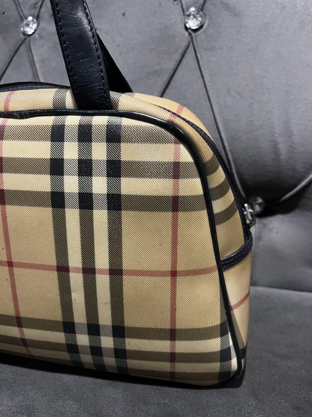 Burberry Authentic Burberry Nova Check Dome Handbag Size ONE SIZE - 10 Thumbnail