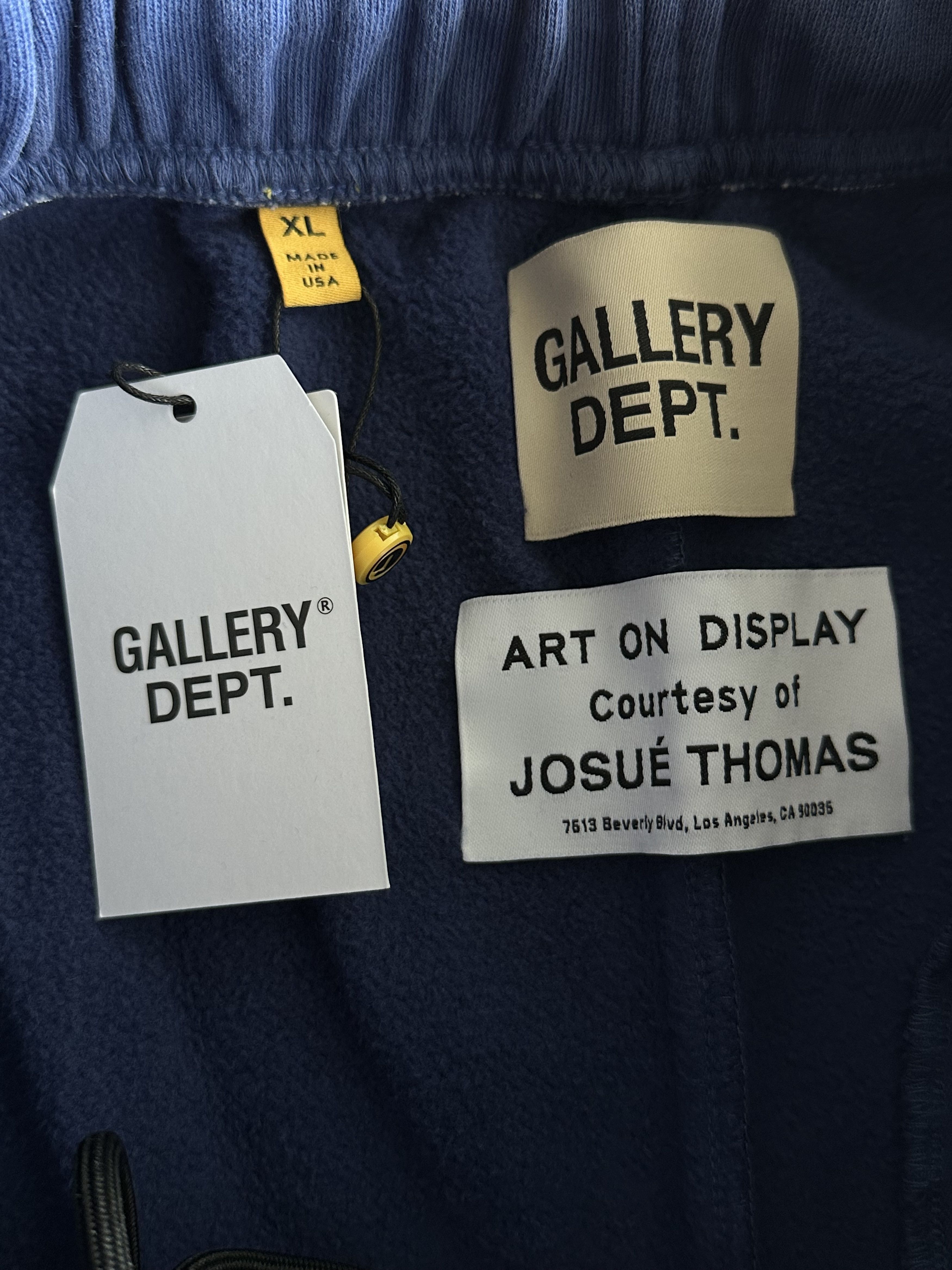 Gallery Dept. Gallery Dept Blue & White Dept Logo Sweatpants Size US 28 / EU 44 - 3 Thumbnail