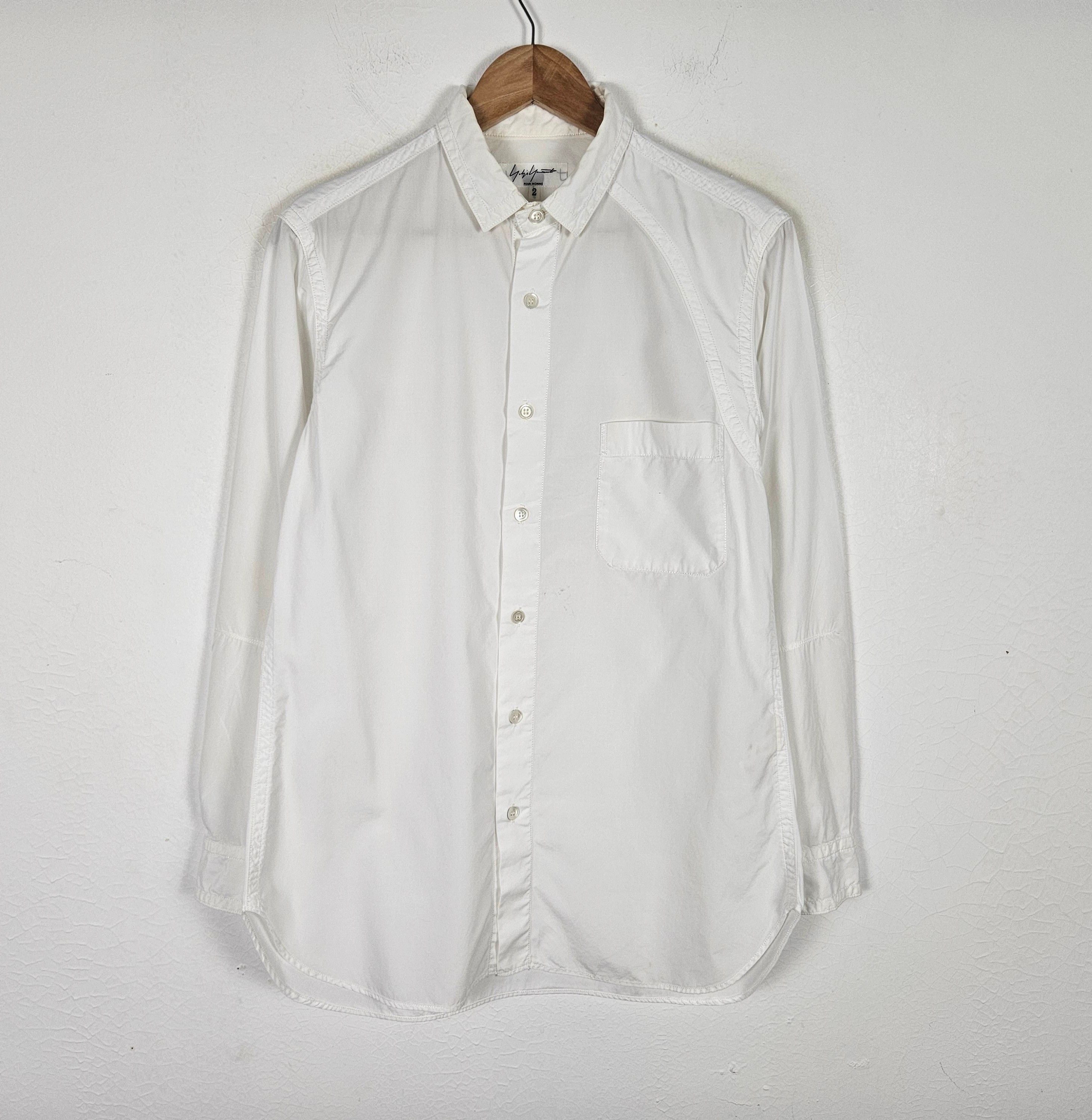 Yohji Yamamoto Yohji Yamamoto Pour Homme Long Buttons Up Men Over Shirt Size US M / EU 48-50 / 2 - 2 Thumbnail