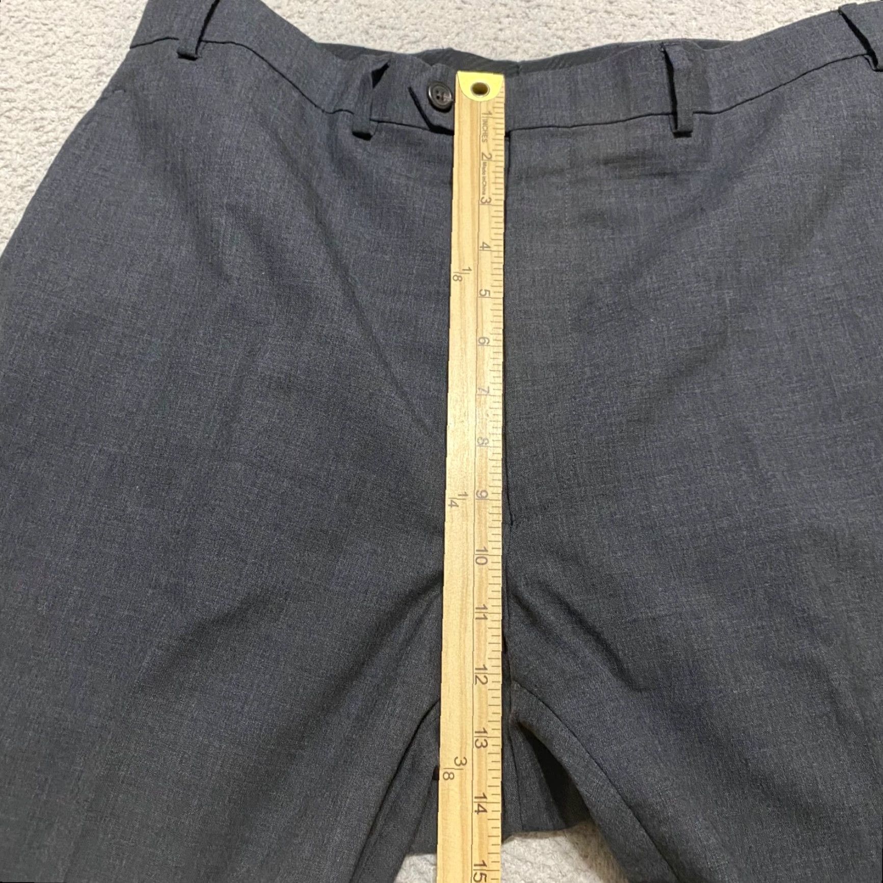 Ralph Lauren Lauren Ralph Lauren Mens Dress Pants Gray Wool Straight 36x32 Size US 36 / EU 52 - 6 Thumbnail