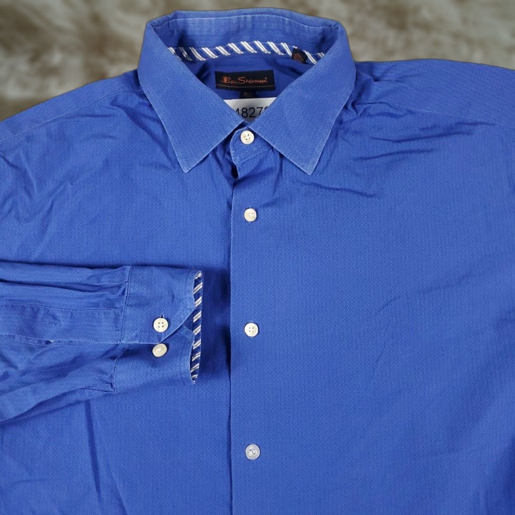 Ben Sherman VINTAGE Ben Sherman Shirt Mens Large Blue Casual Button Up Long Sleeve Size US L / EU 52-54 / 3 - 1 Thumbnail