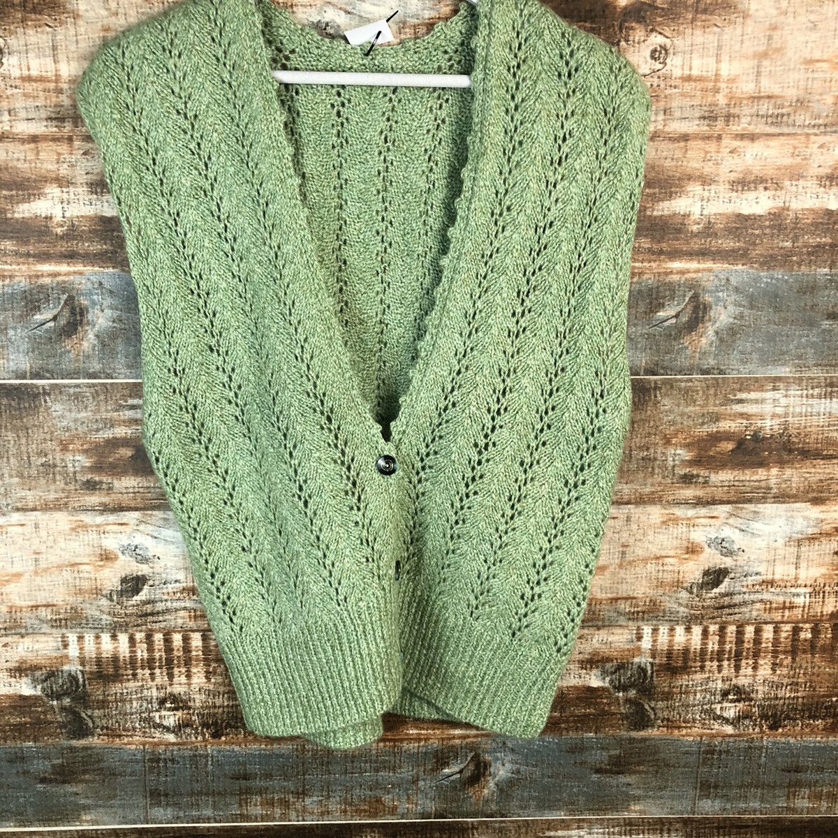 Homespun Knitwear Japanese Brand Green Vest vintage Knitwear #A1806 Size S / US 4 / IT 40 - 3 Thumbnail