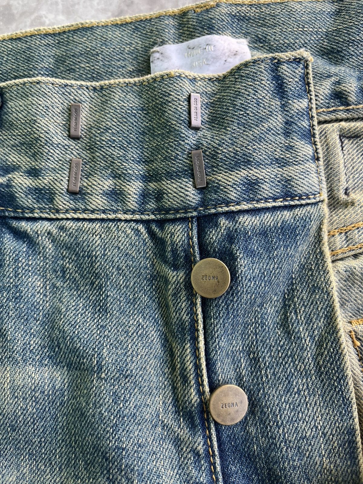 Ermenegildo Zegna × Fear of God Fear of God Ermenegildo Zegna Blue Denim Jeans Size US 32 / EU 48 - 7 Thumbnail