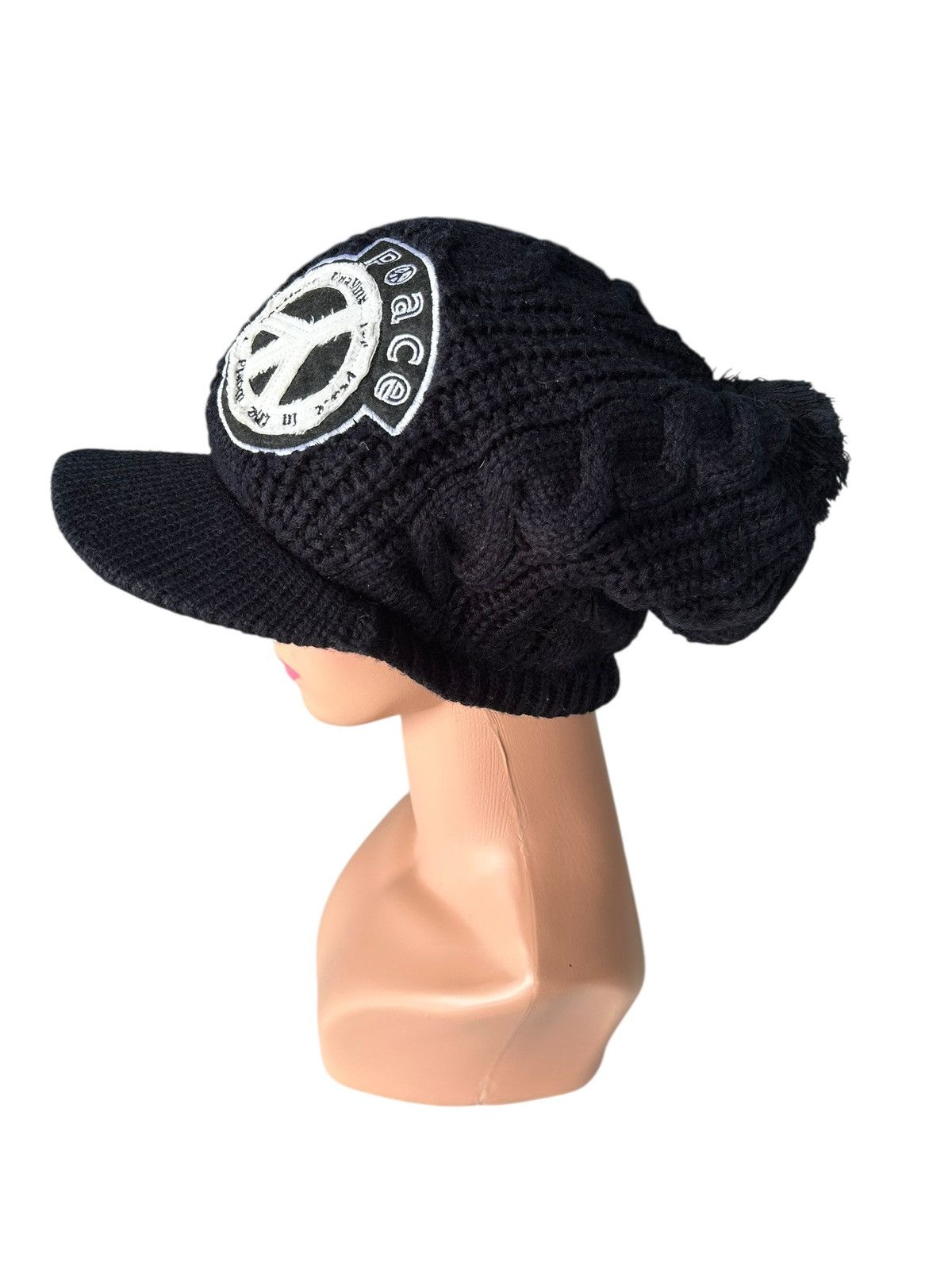 Kapital Vintage Peace Japanese Punk Bondage Style Knitted Big Hats Size ONE SIZE - 5 Thumbnail